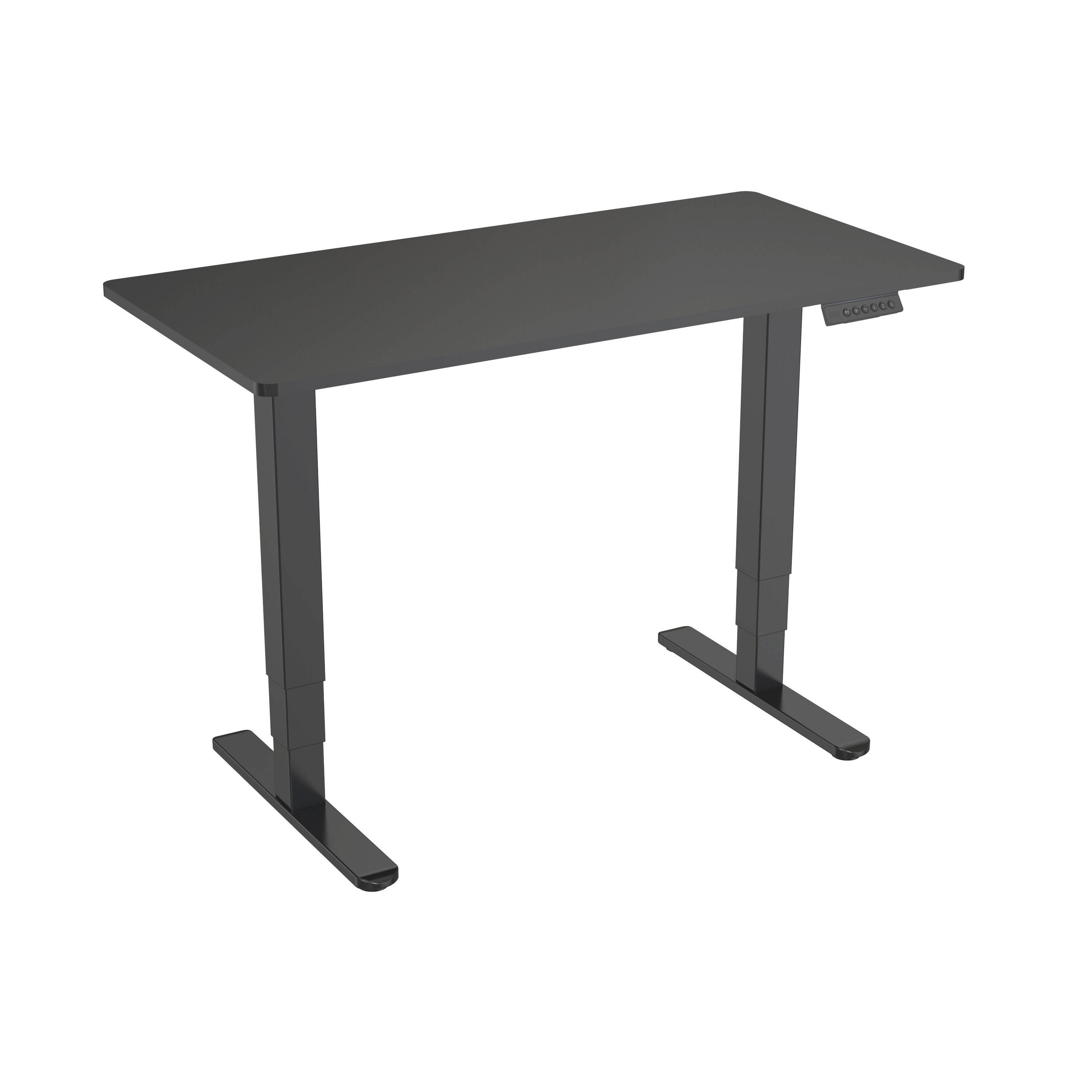 Dual Motor Height Adjustable Standing Desk with 3-Stage Reversed Square Columns & Memory Presets – V-MOUNTS JSD2-01-D-1P