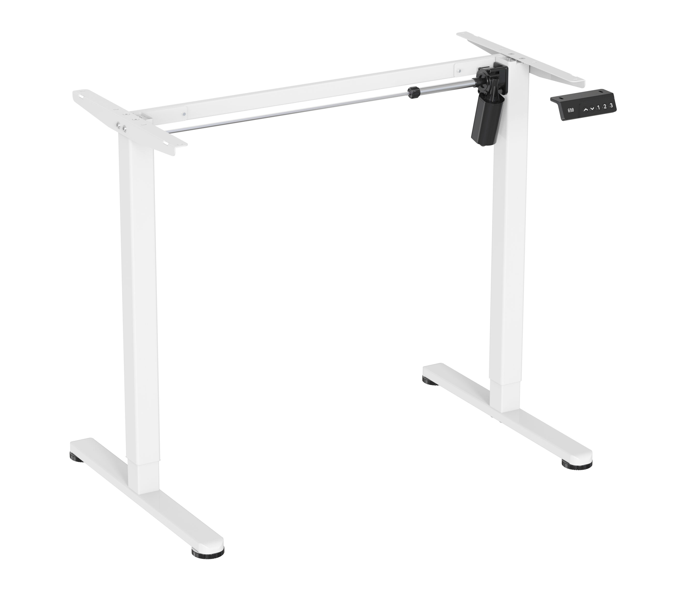 Telaio per tavolo elettrico regolabile in altezza, motore singolo, ergonomico da seduti o in piedi – V-MOUNTS JSD5-01