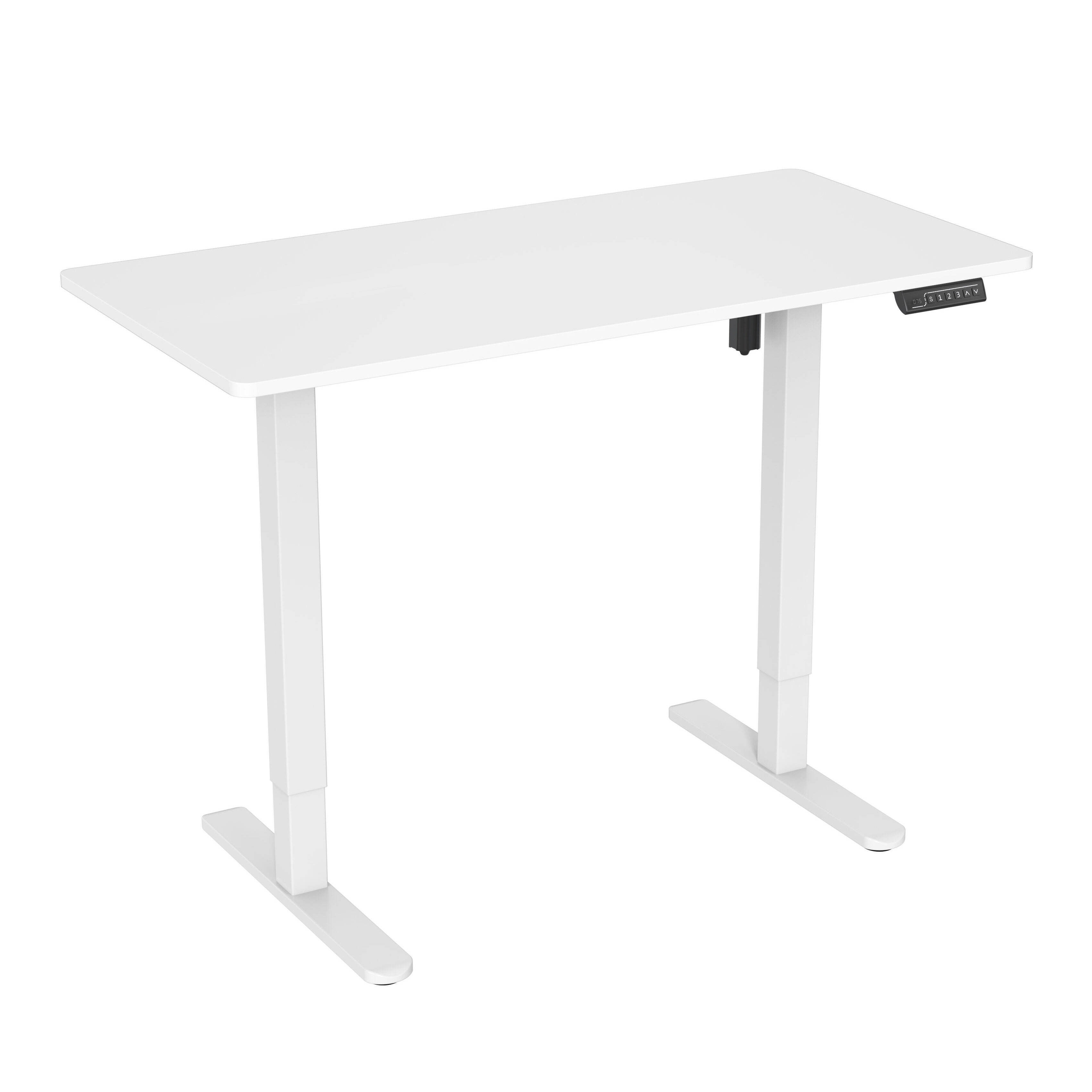 Height Adjustable Electric Computer Desk with Wood Top, Single Motor – V-MOUNTS JSD5-01-1P