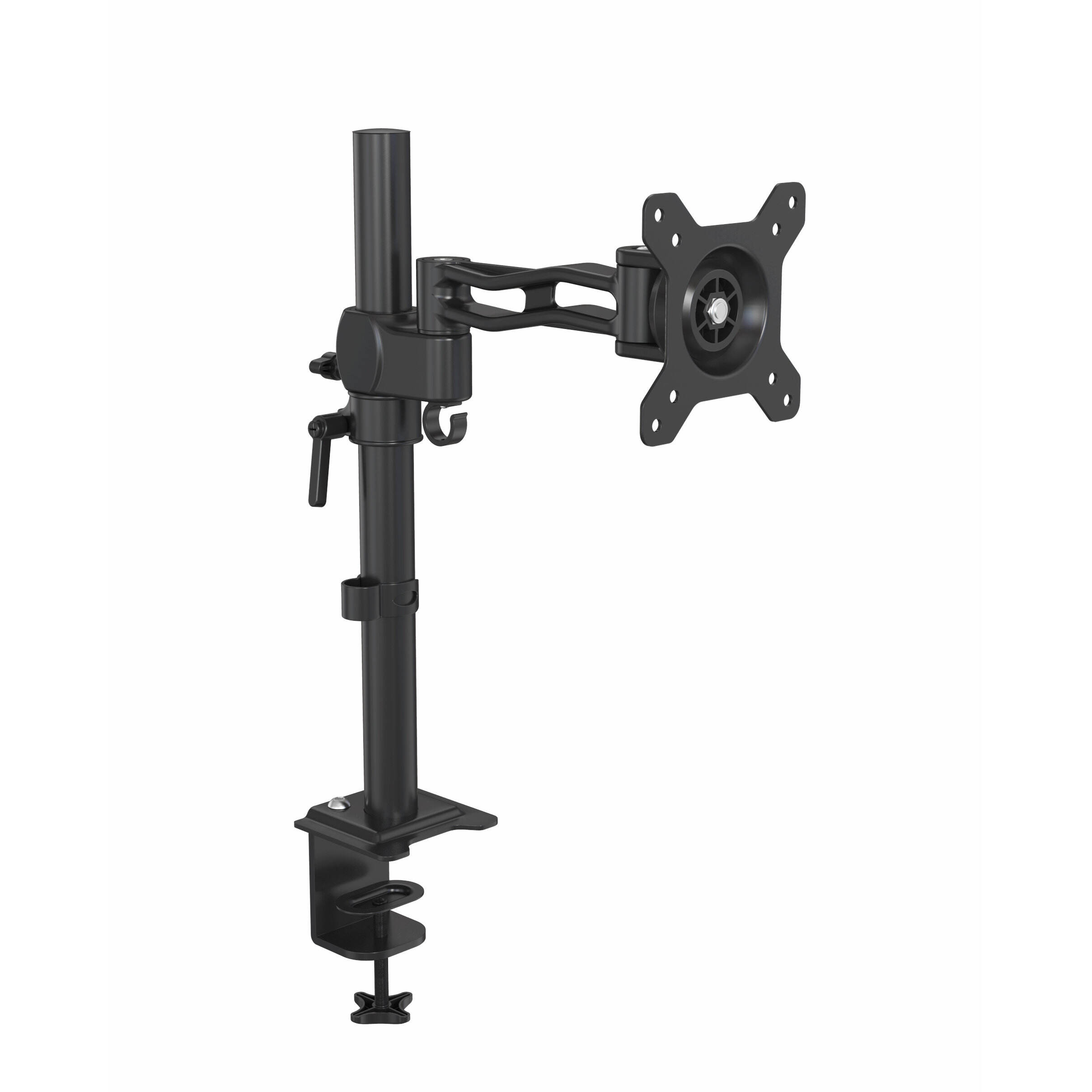C型クランプ・グロメット付き13〜27インチフルモーション回転式デスクマウント – V-MOUNTS VM-D06Y