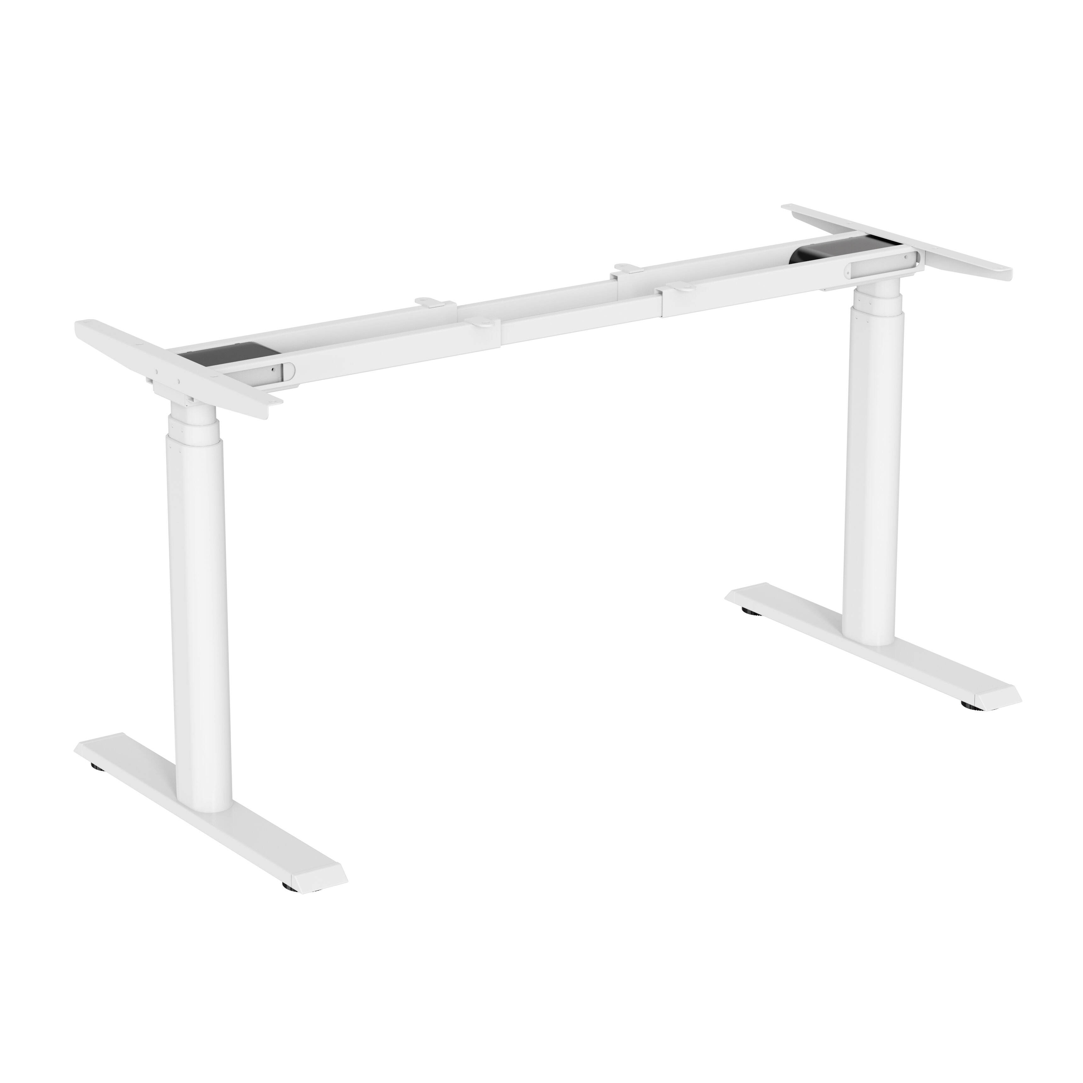 Electric Standing Desk Frame with Dual Brushless Motors, 3-Stage Adjustable Height Flat Oval Column Base – V-MOUNTS  JSD2BLM-04-3