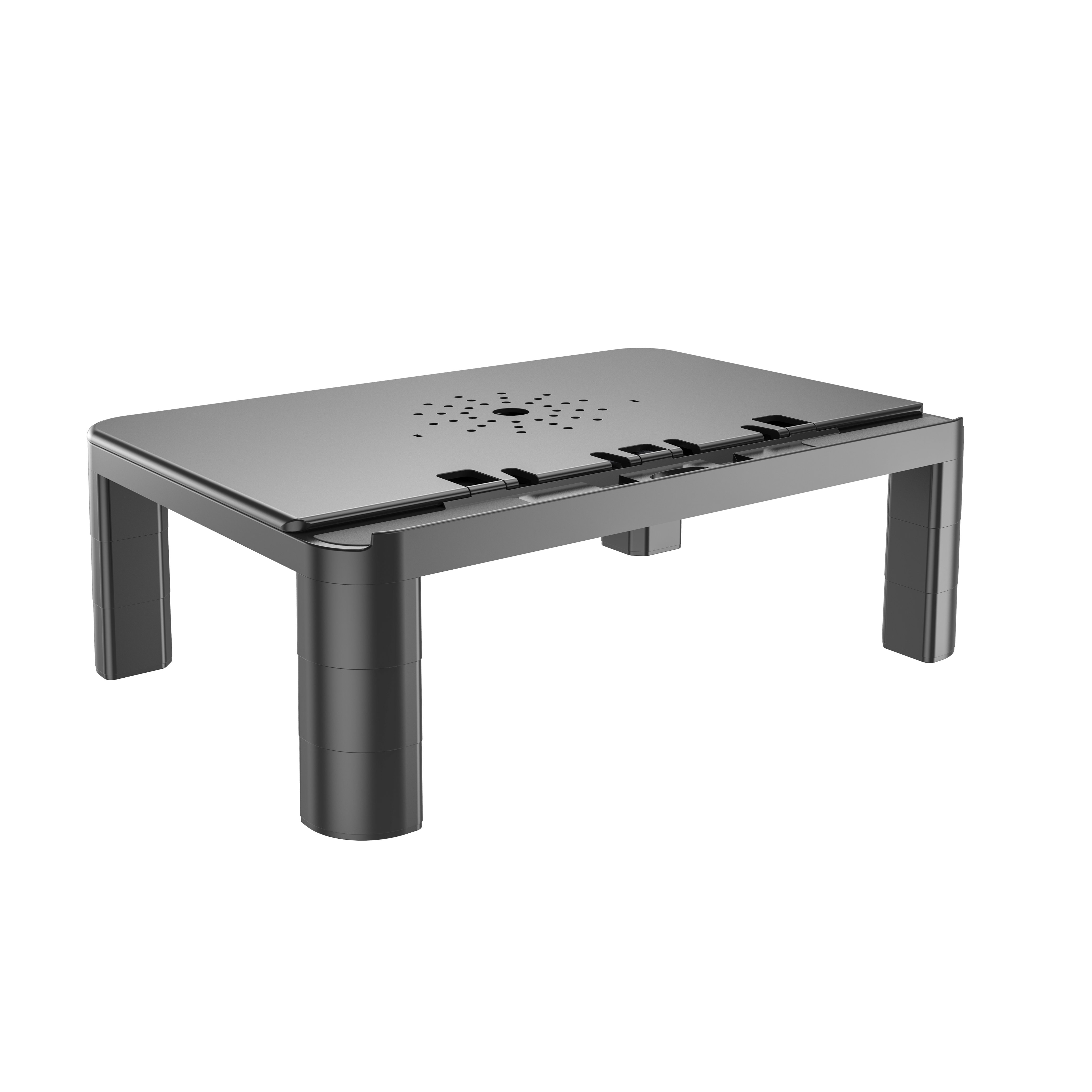 Support d'écran en aluminium avec fonction pliante pour bureau d'ordinateur portable – V-MOUNTS VM-MR04