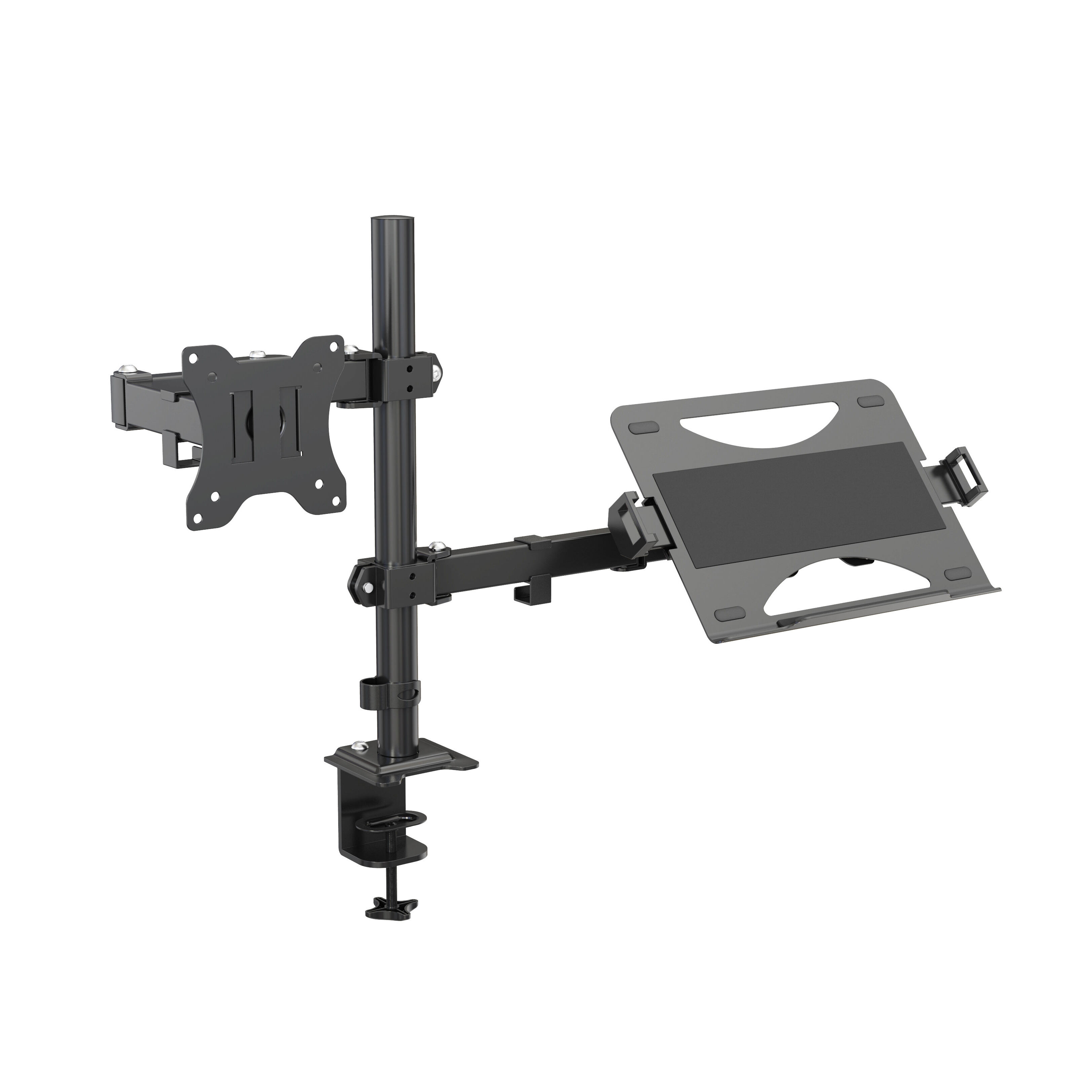 Dual Arm Monitor and Laptop Mount Stand for Desk – V-MOUNTS VM-LH12