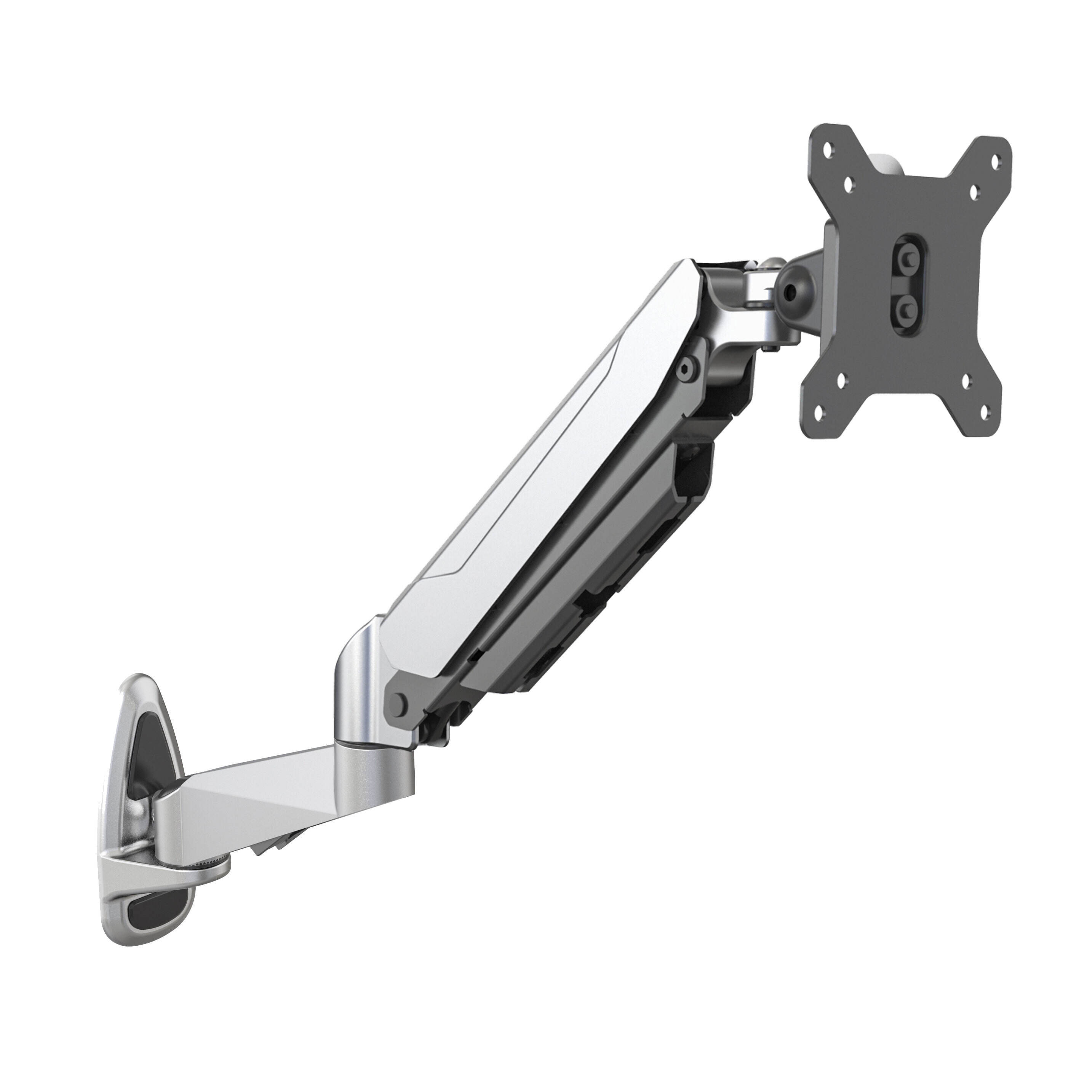 Настенный кронштейн для одного монитора с газовой пружиной и наклоном | V-MOUNTS VM-GM312W