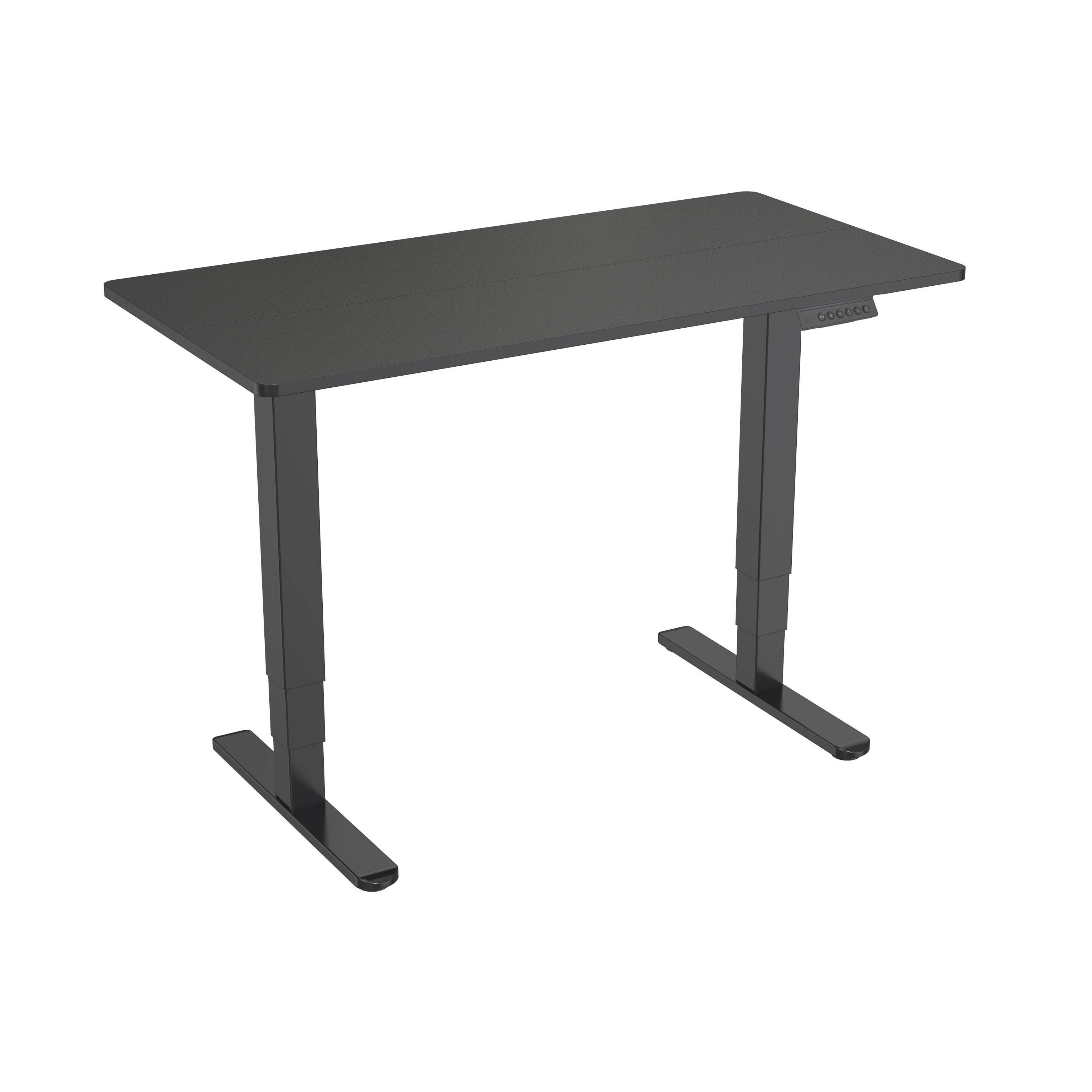 Dual Motor Height Adjustable Electric Standing Desk with 3-Stage Square Columns & Anti-Slip Foot Pads – V-MOUNTS JSD2-01-D-2P
