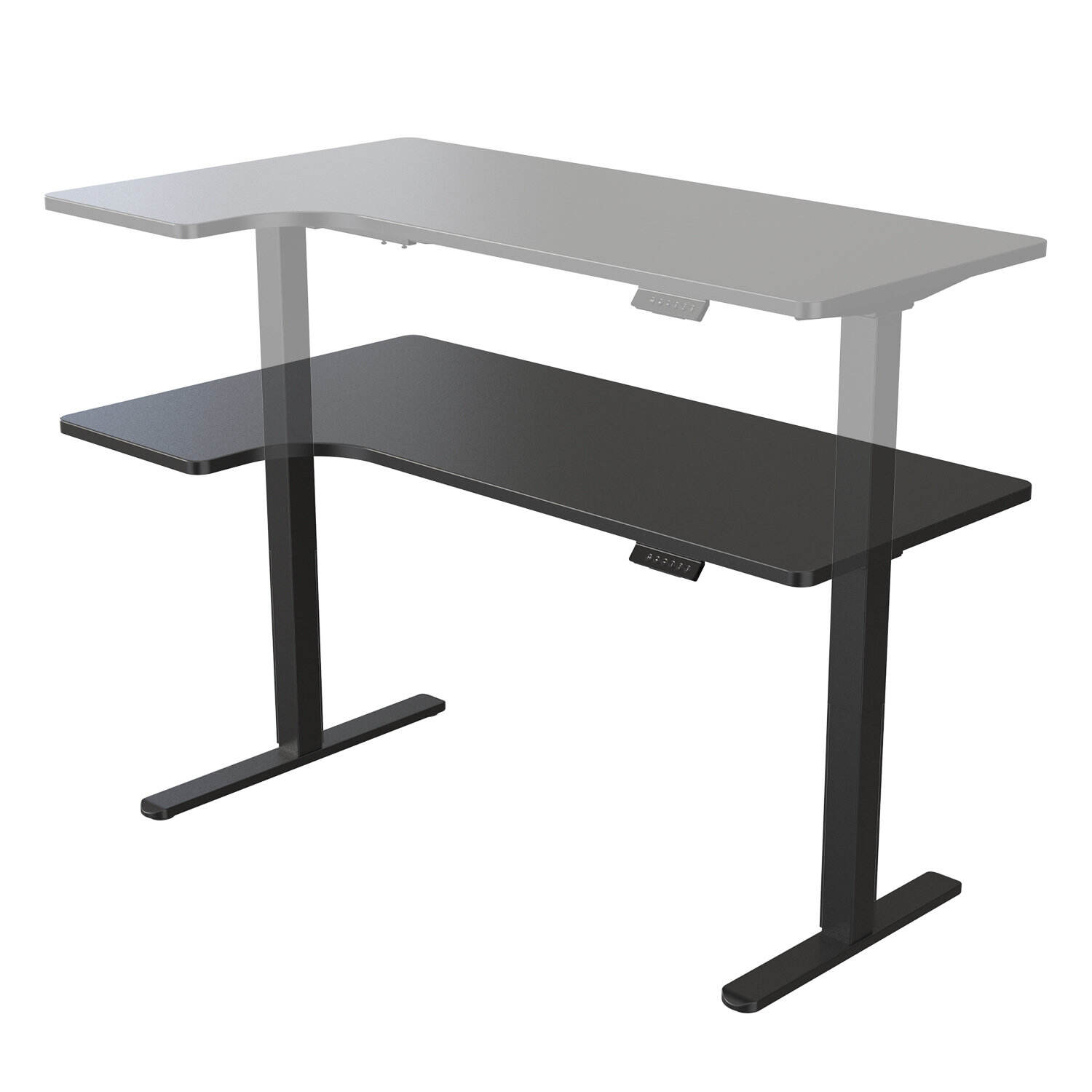 Dual Motor Electric Height Adjustable Desk with Large Desktop ...
