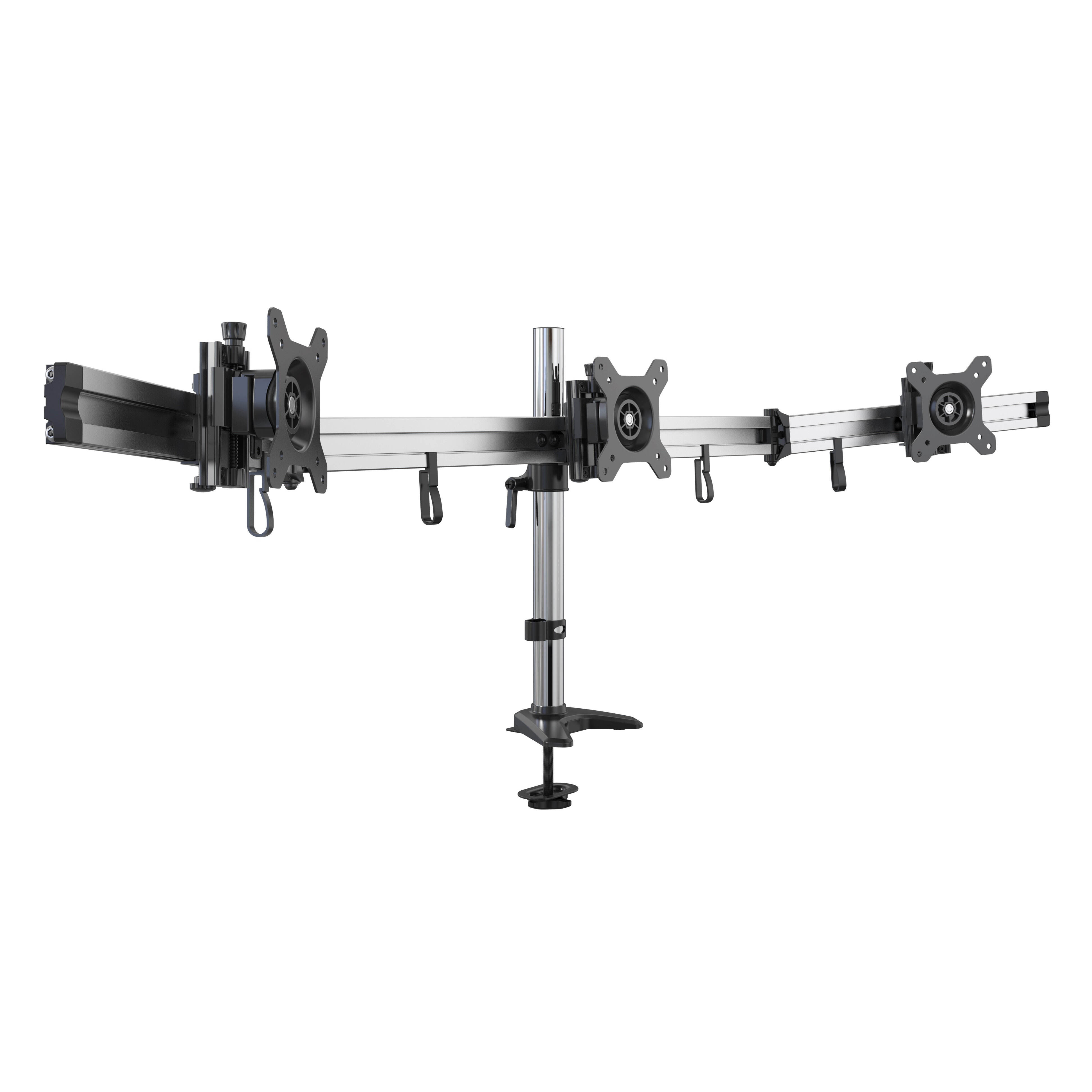 Montura Ajustable para Tres Monitores para Pantallas de 15-27
