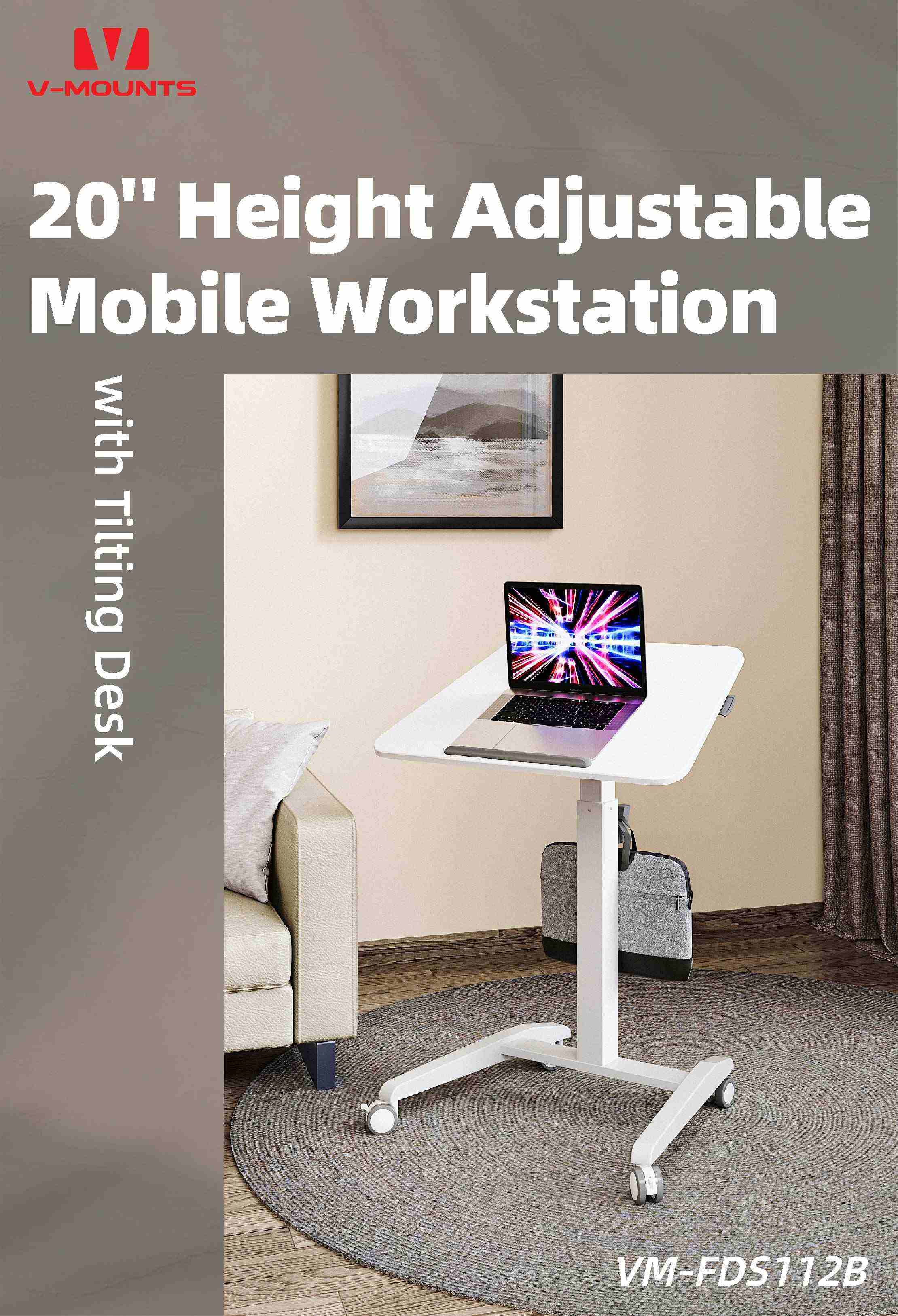 V-MOUNTS Mobile Laptop Desks FDS112B
