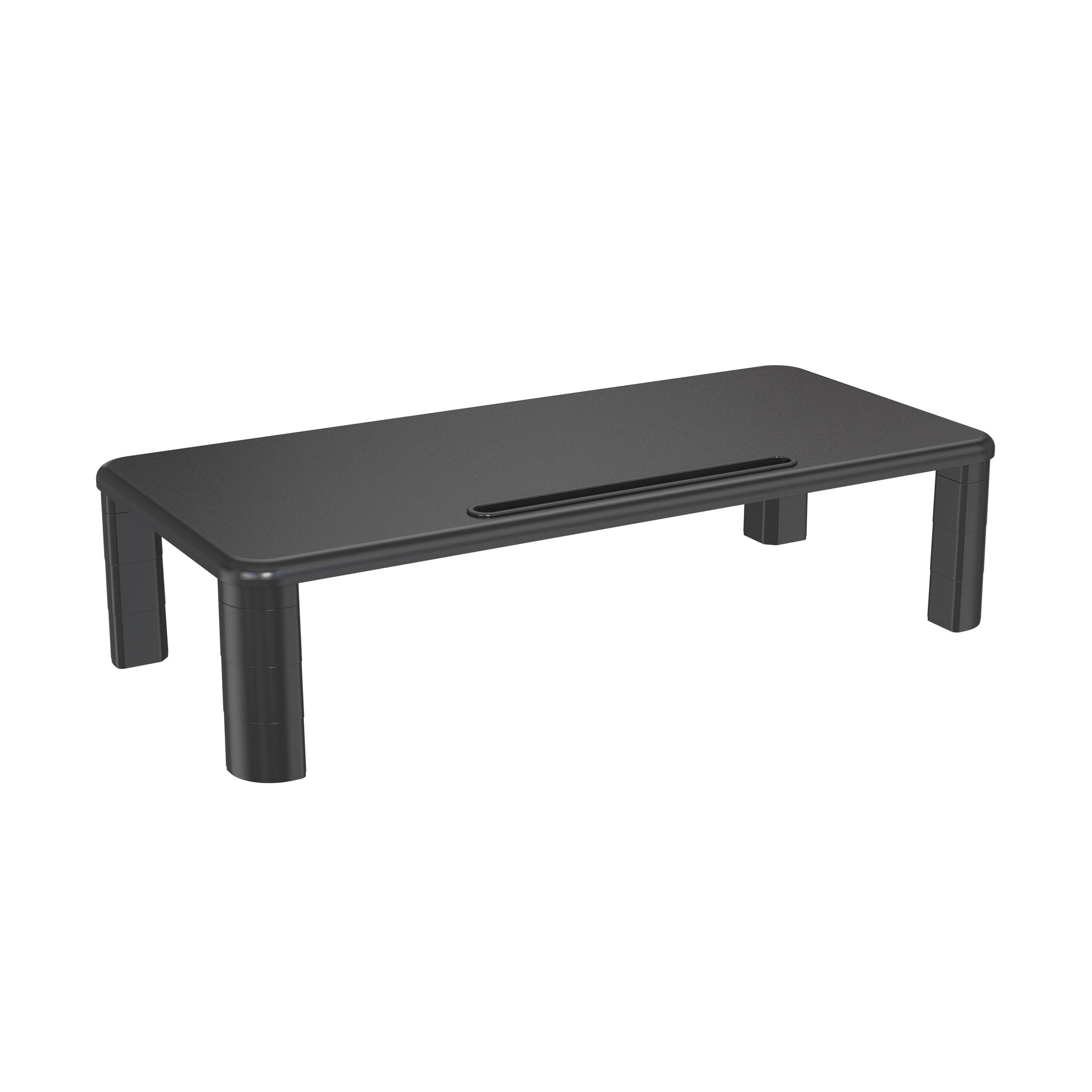 Support surélevé pour moniteur avec réglage de la hauteur et emplacement de rangement pour ordinateur portable – V-MOUNTS VM-MR01L