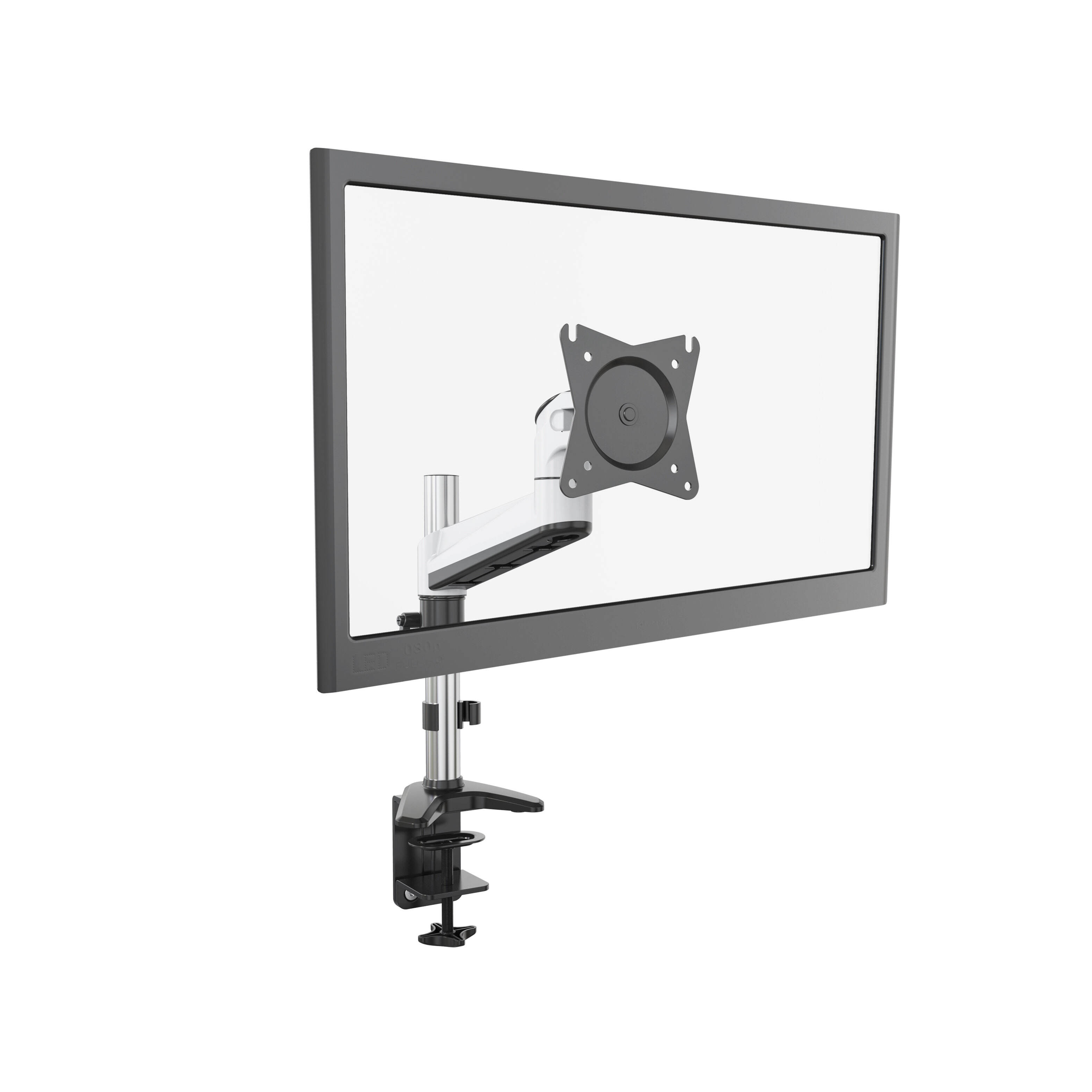 Manual Height Adjustable Single Monitor Arm with Cable Management – V ...
