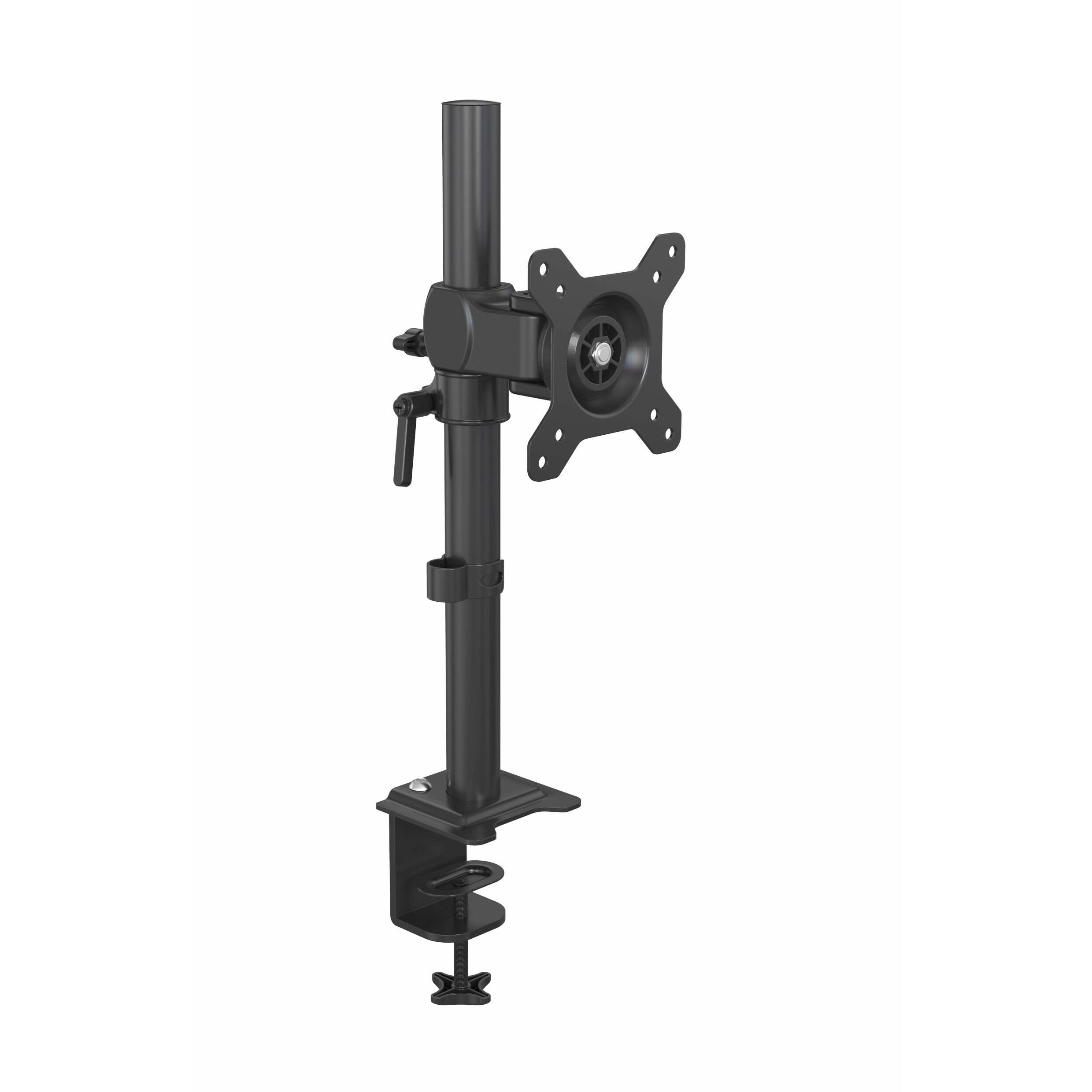 高さ調整可能な13～27インチ モニターマウントアーム C型クランプ＆グロメット付き - V-MOUNTS VM-D05Y