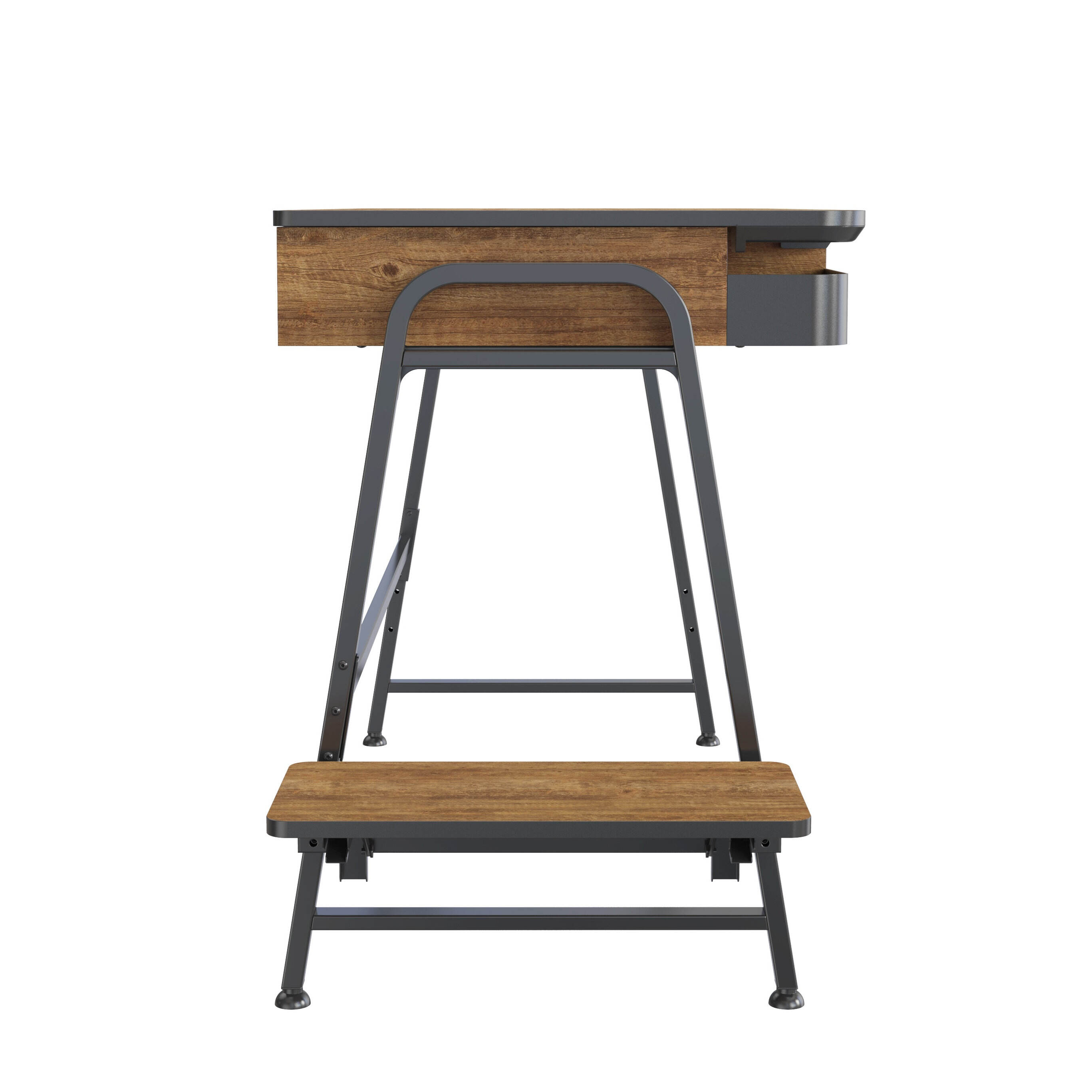Floor Standing Desk Converter with Wireless Fast Charging & Reversible ...