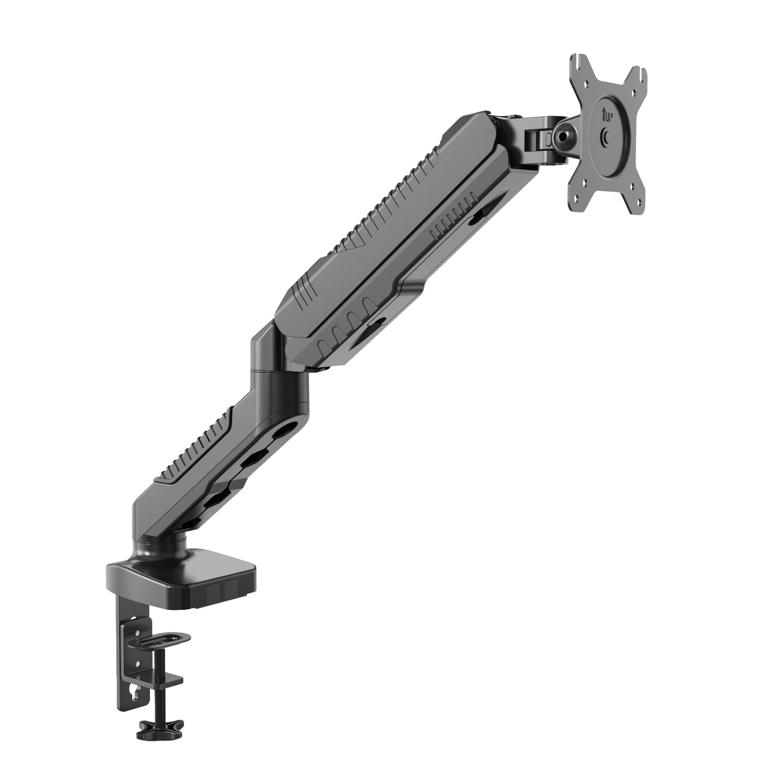 外部アラインメント＆ケーブル管理付きガススプリングシングルモニタースタンド V-MOUNTS VM-GC12
