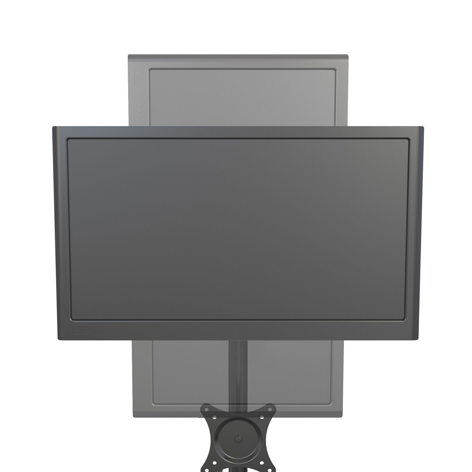 Dual Screen Height Adjustable Monitor Arms with Aluminum Pole Stand V ...
