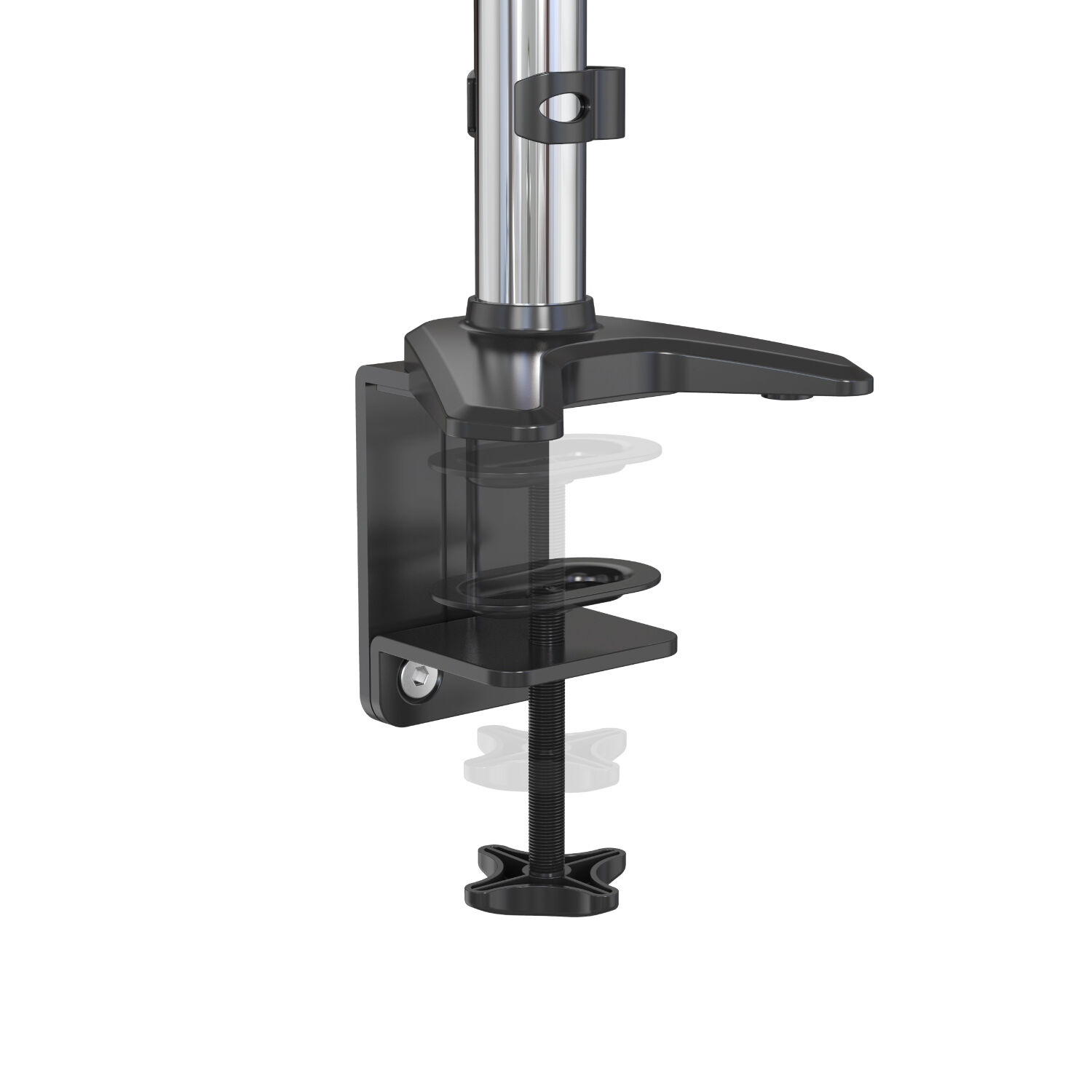 Aluminum Single Monitor Mount with Pole Stand, 15–32” Display Support ...
