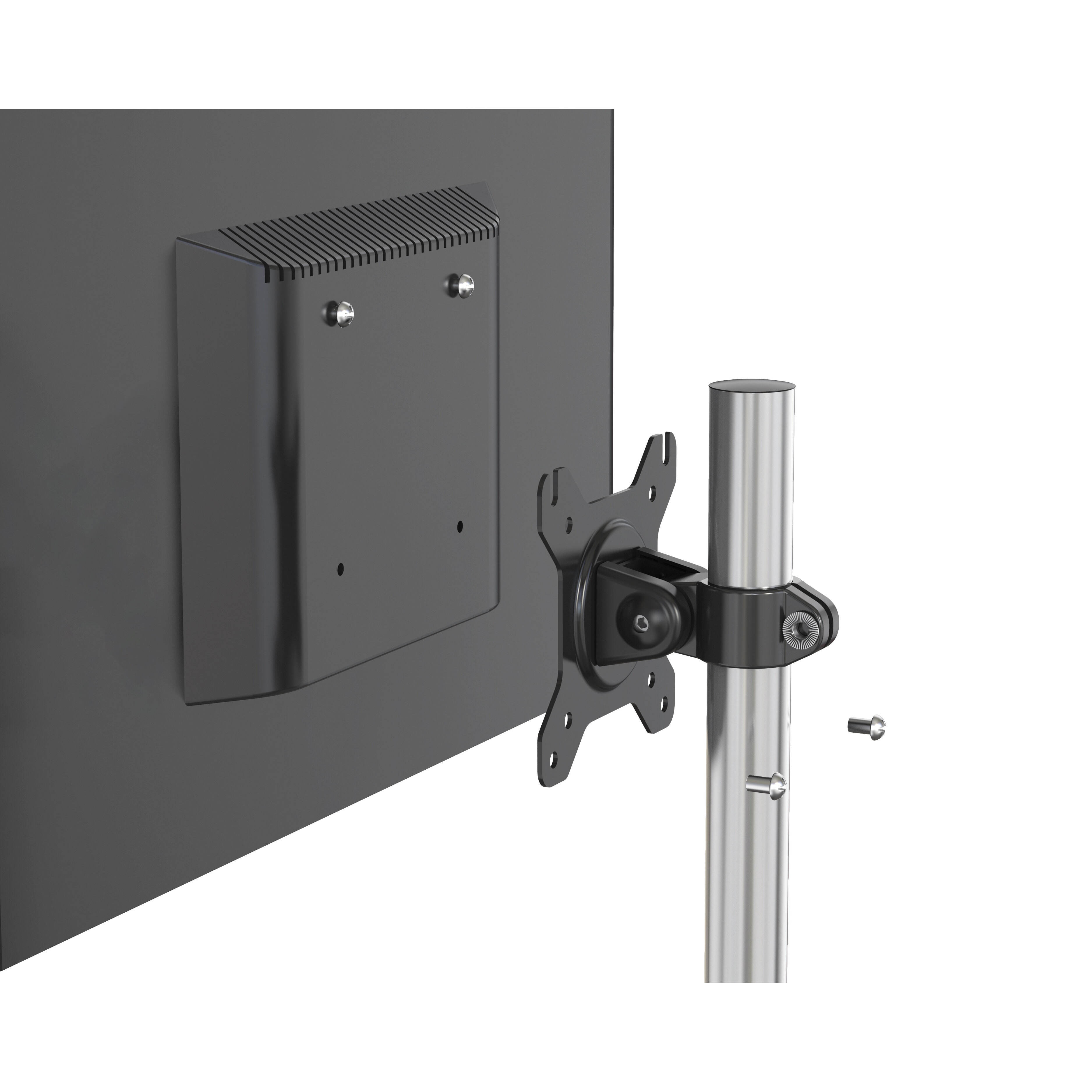 Vertical Rotatable Dual Monitor Stand with Aluminum Alloy Arms V-MOUNTS ...