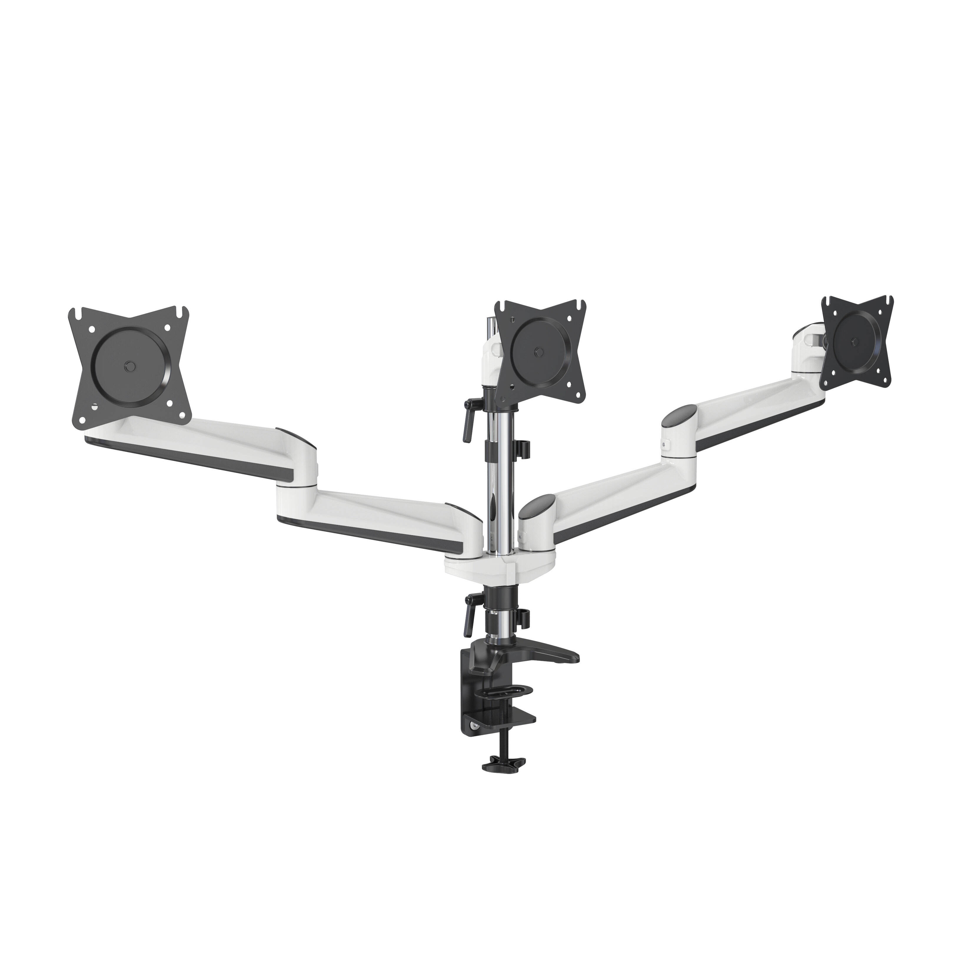 Triple Monitor Mount Arm for Office Use, Adjustable – V-MOUNTS AE34