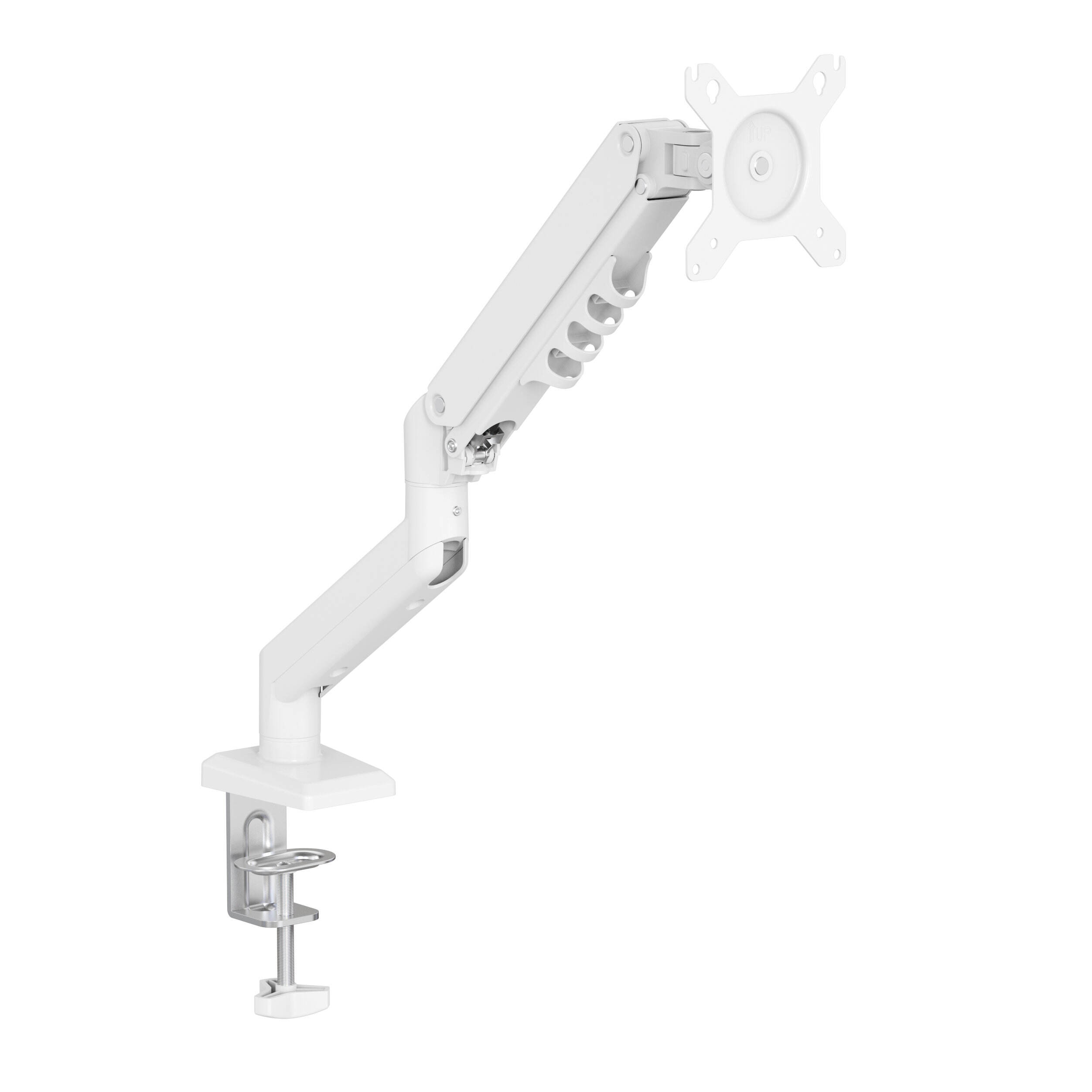 アルミニウム製ガススプリングモニターアーム 2種類の取り付け方法付き V-MOUNTS VM-DA105