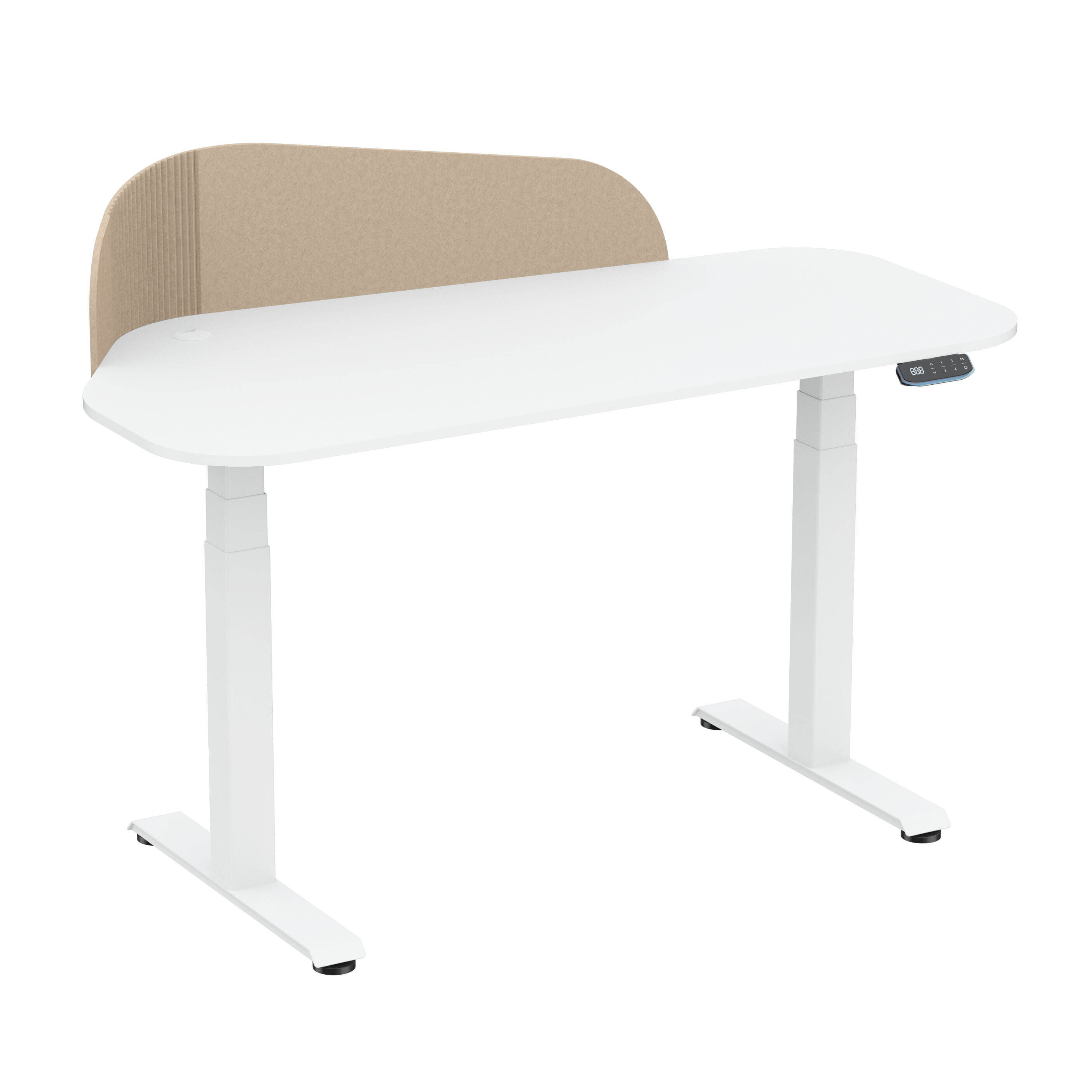 Ergonomic Electric Standing Desk with Dual Brushless Motors, Adjustable Height Sit Stand Workstation – V-MOUNTS  JSD2BLM-01-WP