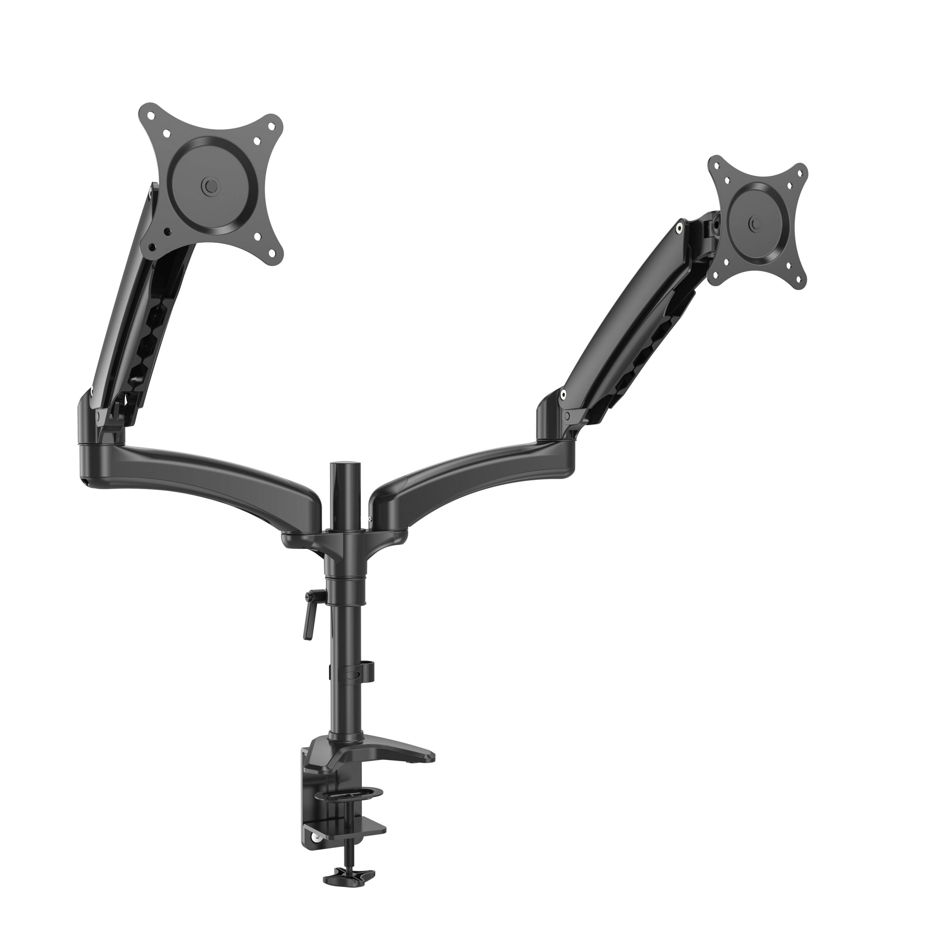 Braccio Doppio per Monitor Meccanico con Gestione Esterna dei Cavi – V-MOUNTS VM-DS124D-E