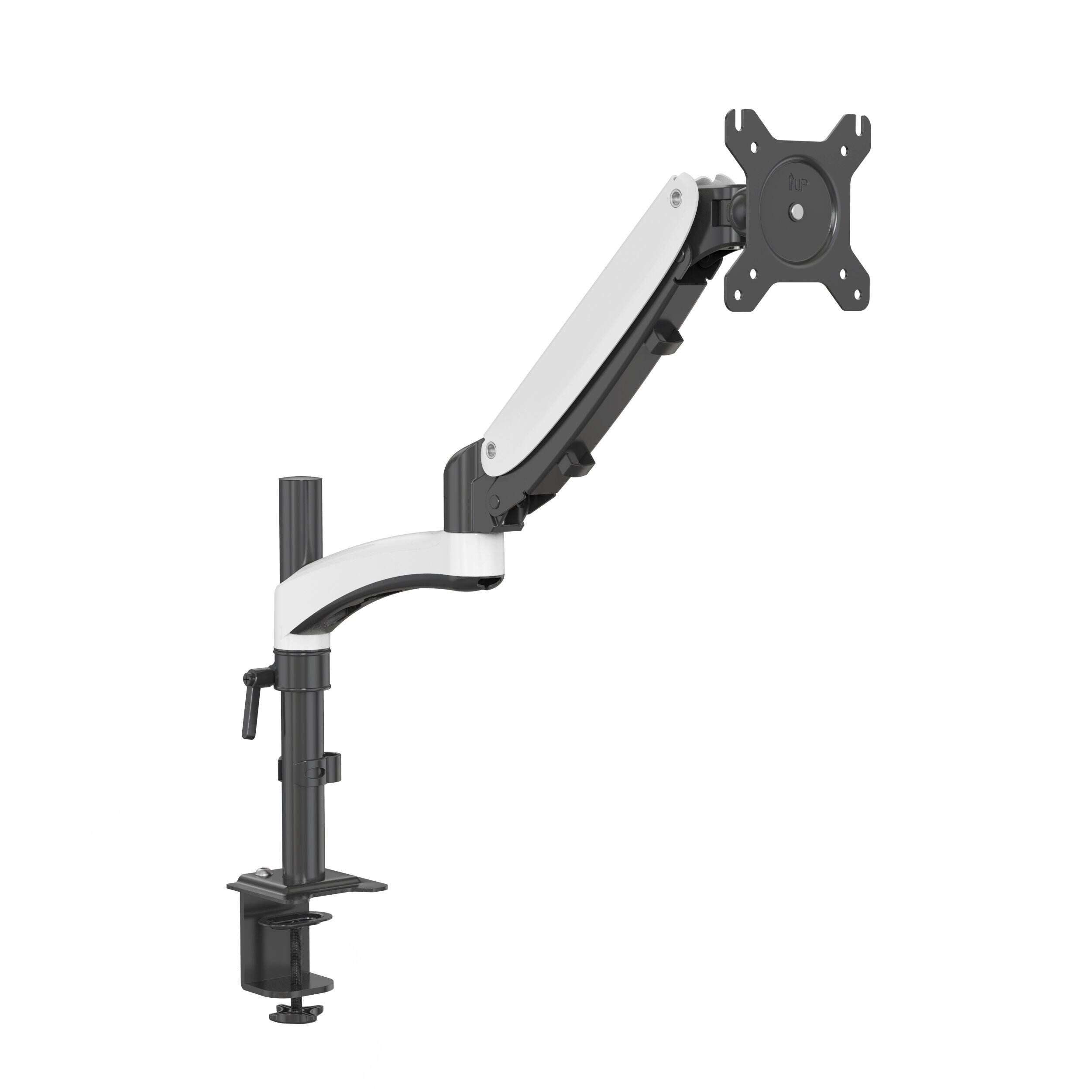 Braccio regolabile per singolo monitor con molla a gas, montaggio su scrivania con gestione dei cavi – V-MOUNTS VM-GM512YD