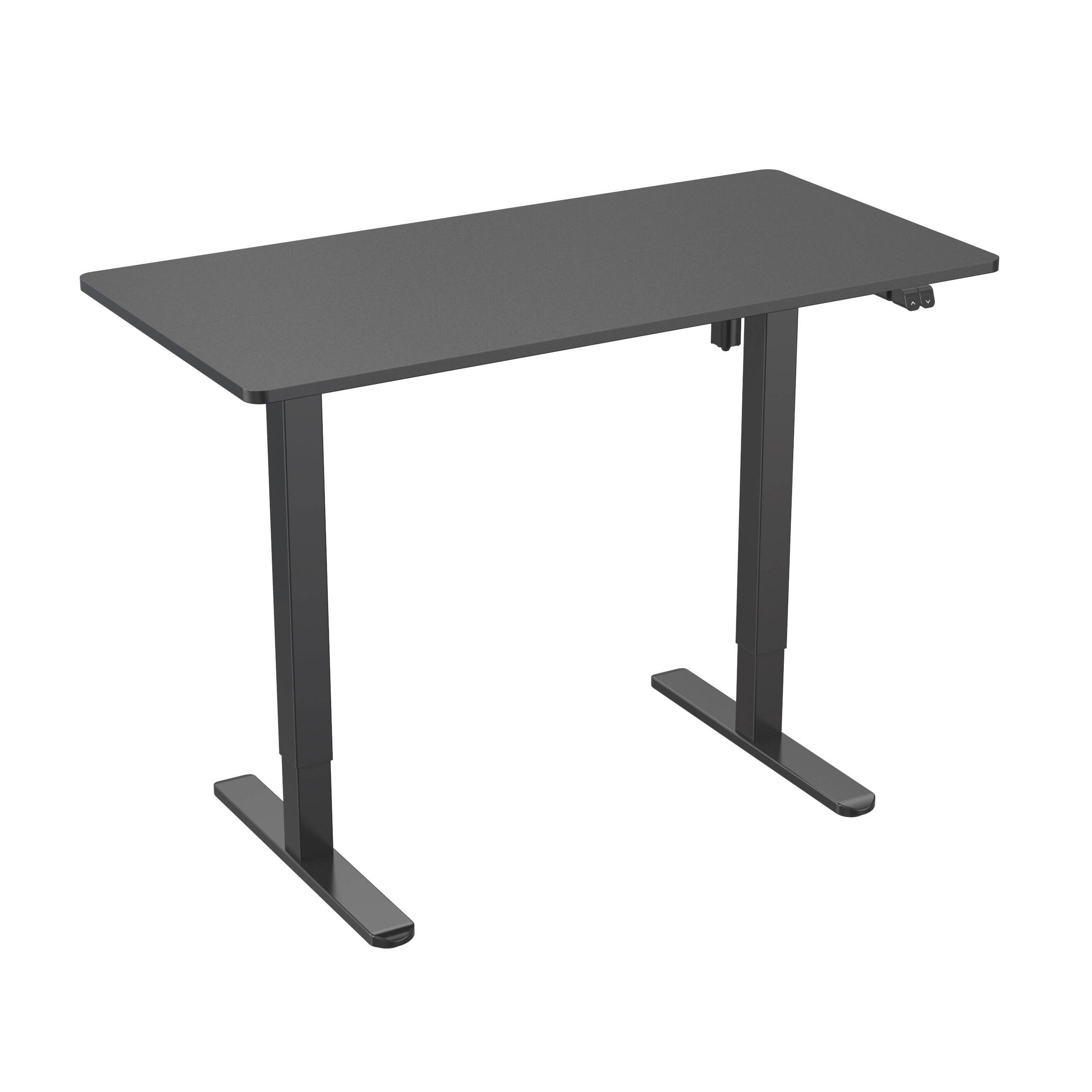 Electric Standing Desk with 2-Piece Desktop, Single Motor – V-MOUNTS JSD5-01-2P