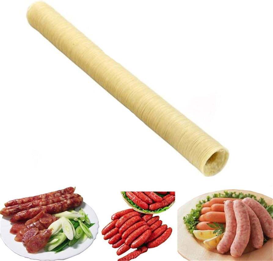 Amazon.com: Edible Collagen Casings Dry Pig Sausage Casing Tube for Sausage  Maker Machine,14m28mm : Home & Kitchen