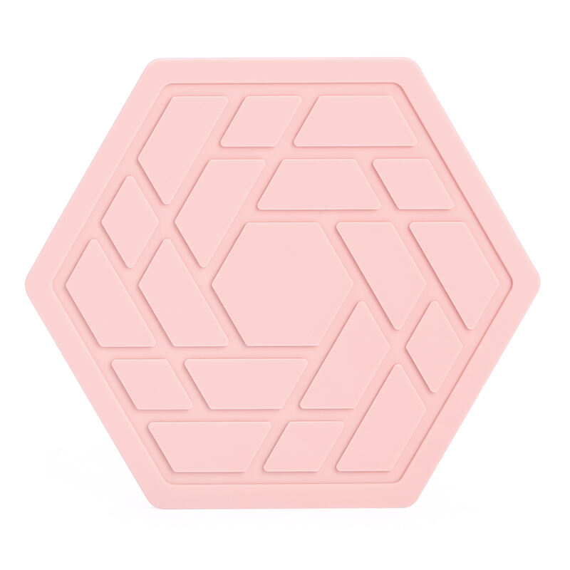    Hexagonal silicone placemat/coaster