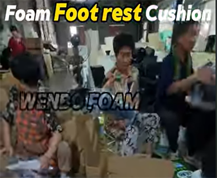 3 layers foot rest cushion 