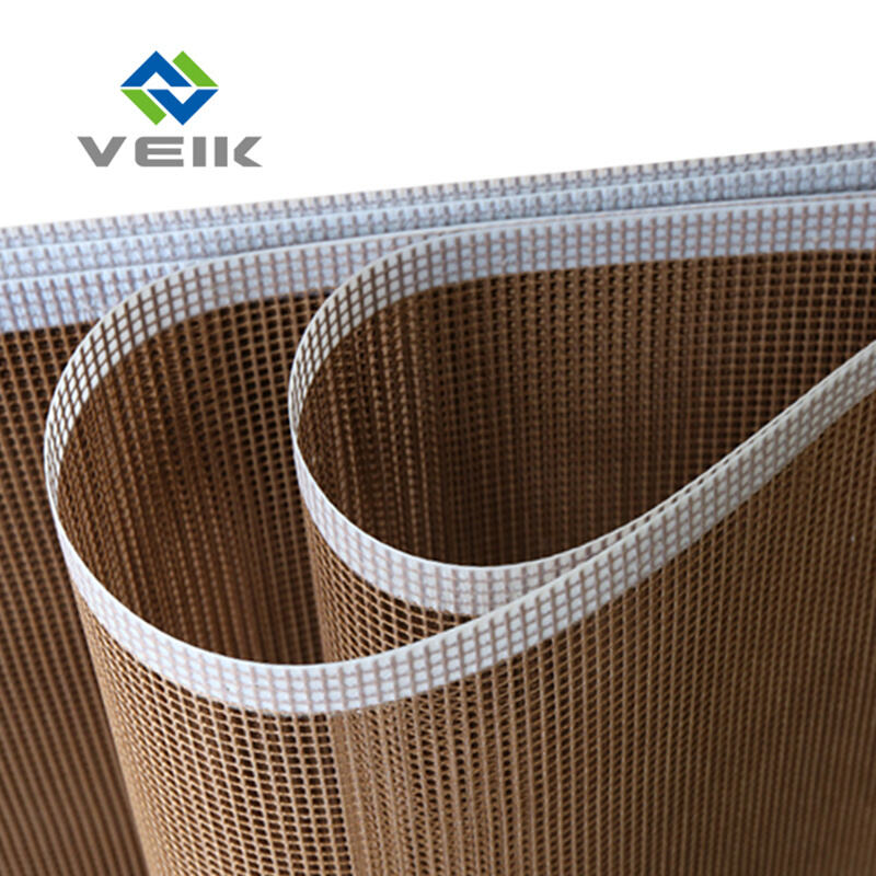 4*4mm PTFE Coated Fiber Glass Open Mesh Conveyor Belt for Textile Printing and Dyeing