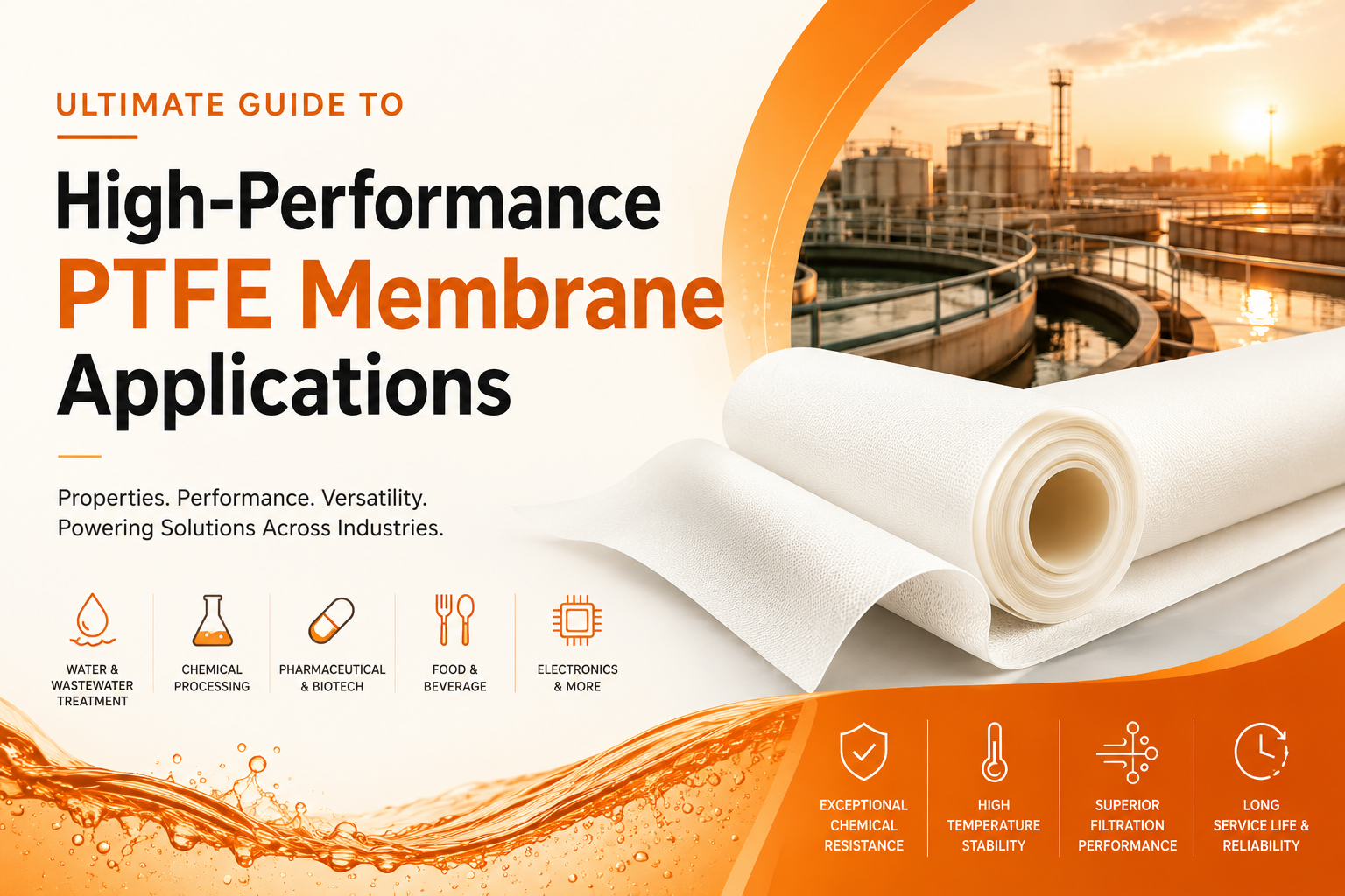 Guide ultime des applications de membranes en PTFE haute performance