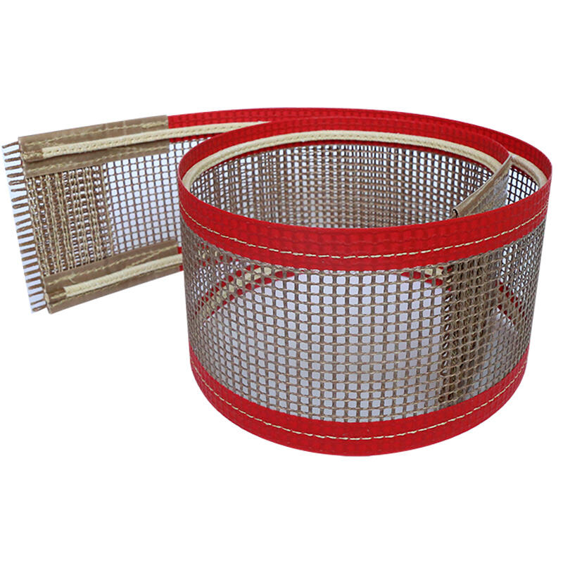 4*4mm PTFE Coated Fiber Glass Open Mesh Conveyor Belt for Textile Printing and Dyeing