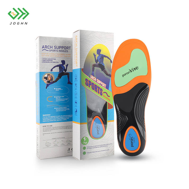 JOGHN Custom Polyurethane Basketball Comfort Insole 3.5cm Arch Support Insole Orthopedic Insole Orthotic