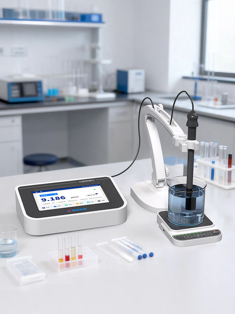 Touch screen benchtop Conductivity Meter LH-E4DDS