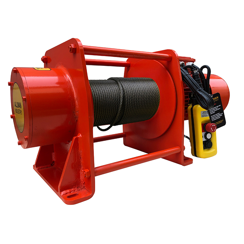 3 ton Economical Electric Wire Rope Winch With 60m Cable for Sale