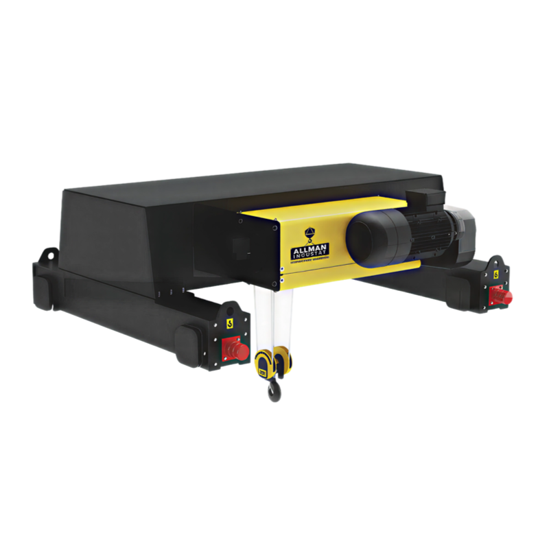 ALLMAN European Style M5 Working Duty Double Girder Wire Rope Hoist for Construction Factory Workshop