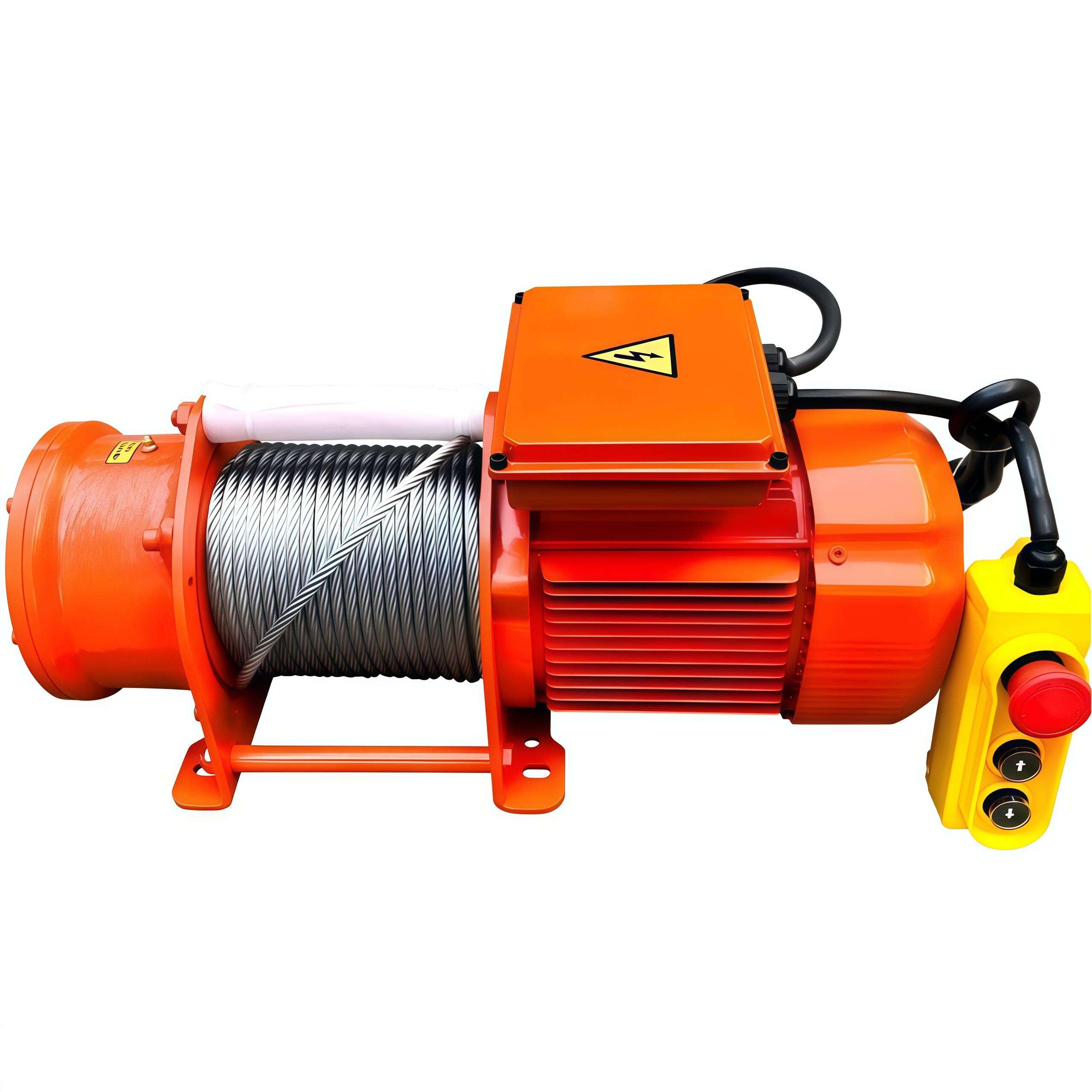 ALLMAN Fast Speed Portable Wire Rope Electric Winch 300kg 500kg Hoist for Mini Crane