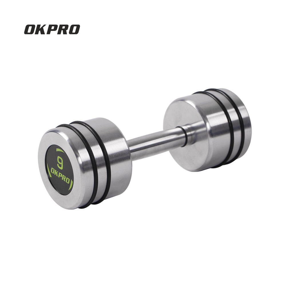 High Quality Fitness Equipment Gym Weight Chromed Steel Dumbbell Set