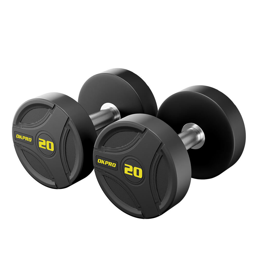 Premium Rubber Round Dumbbell-OK1012C