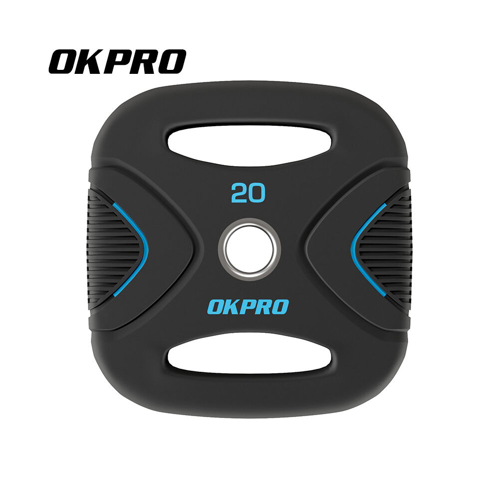 OKPRO Wholesales Gym Workout Barbell Weight Lifting Discs Custom Strength Training Bumper Weight Plates