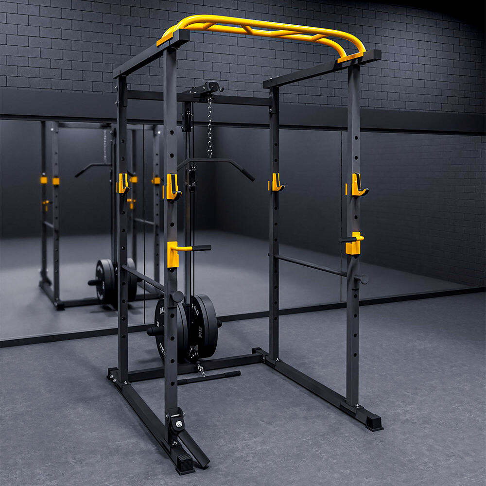 OK9186C-2 OKPRO Factory Design Squat Rack Multifunctional Gym Equipment Power Cage Strength Training Power Rack for Gym Home Use