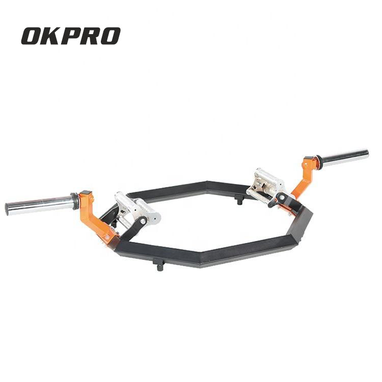 OKPRO Barra de Powerlifting Academia Fitness Barra Trap Hexagonal para Levantamento de Peso  