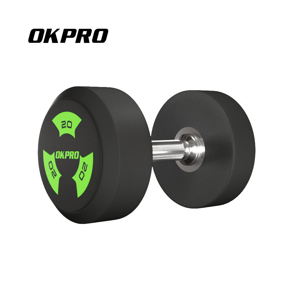 Wholesale Fitness Custom Gym Weights Strength Training Commercial Urethane Dumbbell