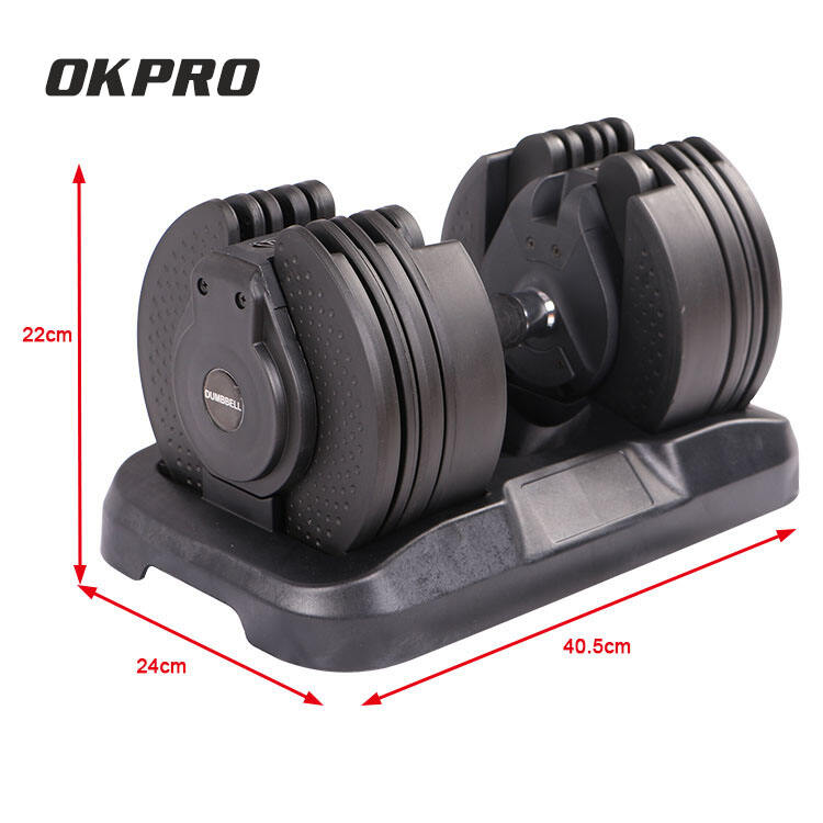 OKPRO Gym Fitness 20kg Adjustable Dumbbell Weight Set