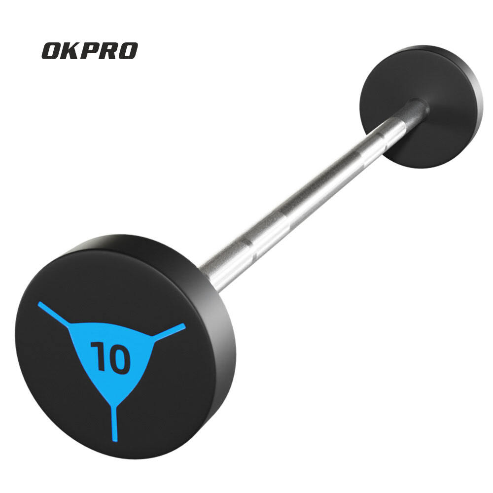 OKPRO Professional Custom logo Gym Fitness Equipment Weightlifting Barbell Set For Strength Training