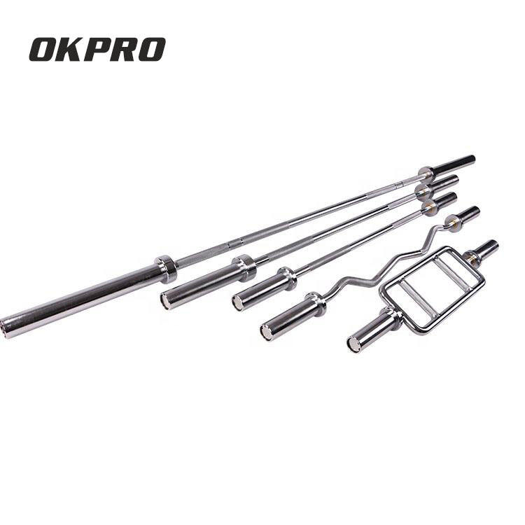 OKPRO Weight Lifting Bar Fitness Chromed Barbell Bar