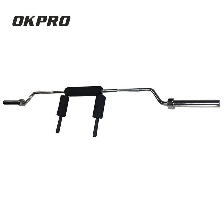 OKPRO Weightlifting Fitness Gym Training Barbell Arch Safety Squat Bar