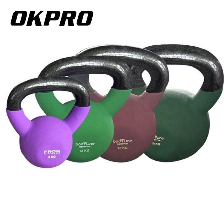 OK1004 China Custom Logo Fitness Color Neoprene Kettlebell