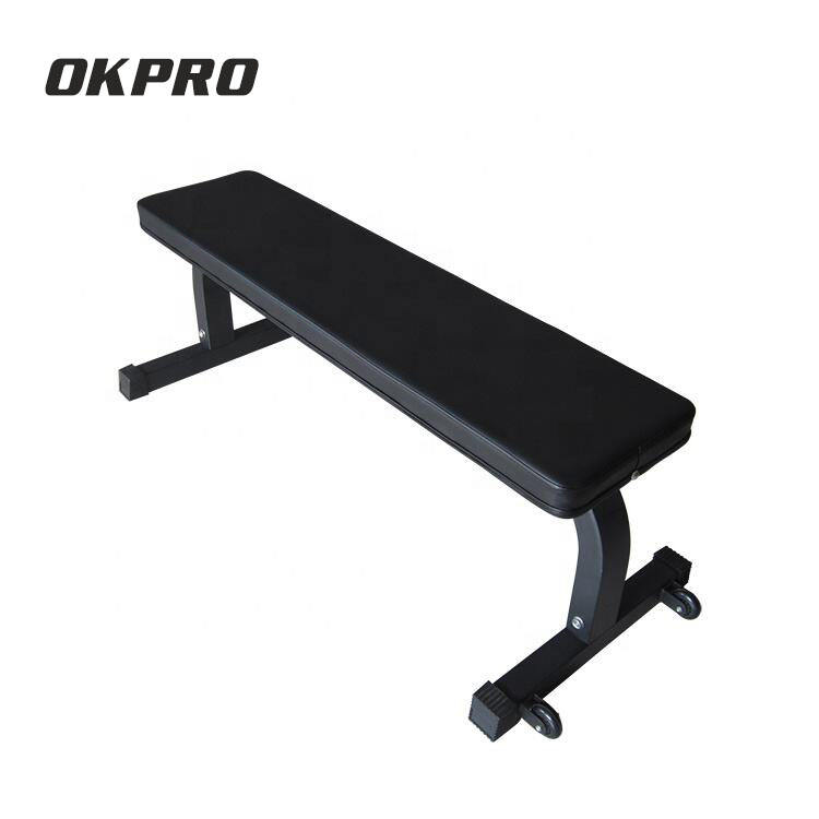 OKPRO Gym Exercise Equipment Workout Training adjustable Dumbbell Flat Bench Press Sit Up Bench