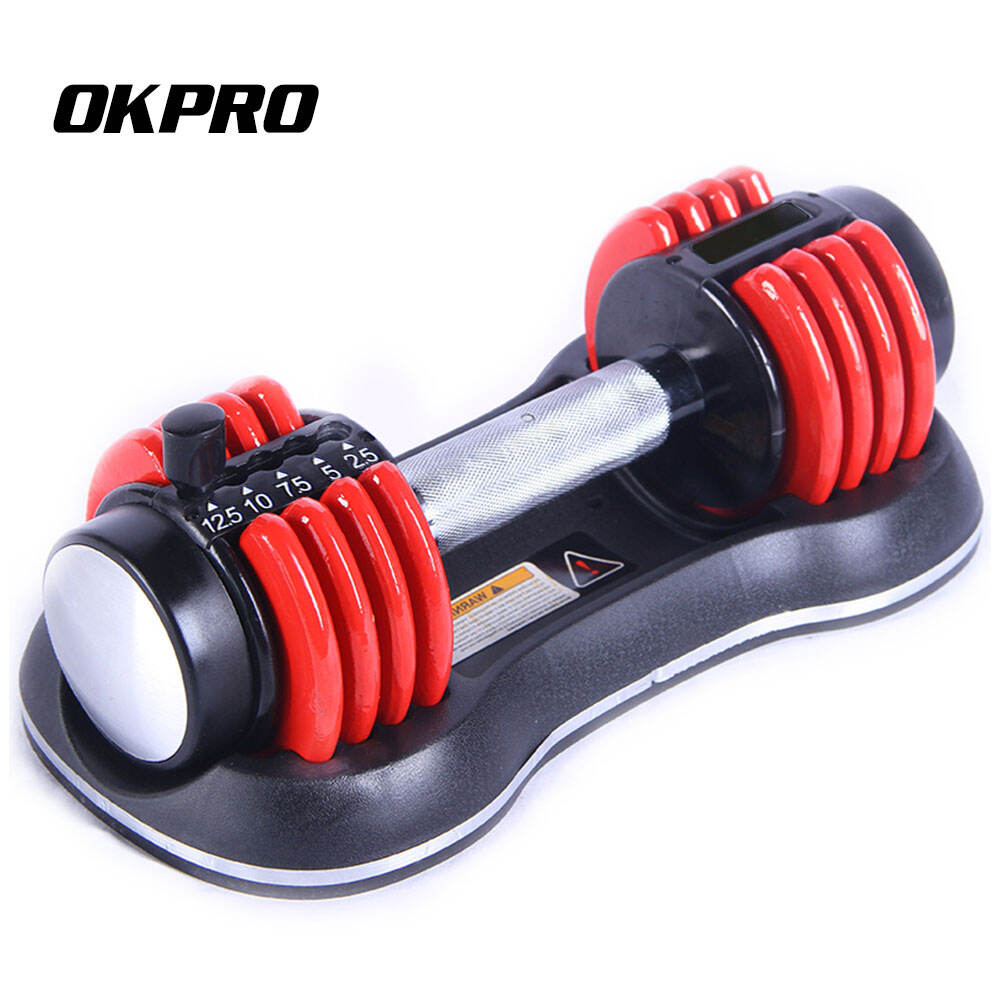 OKPRO Custom logo Commercial Weight Dumbbell Body Building Gym Equipment Adjustable Dumbbell